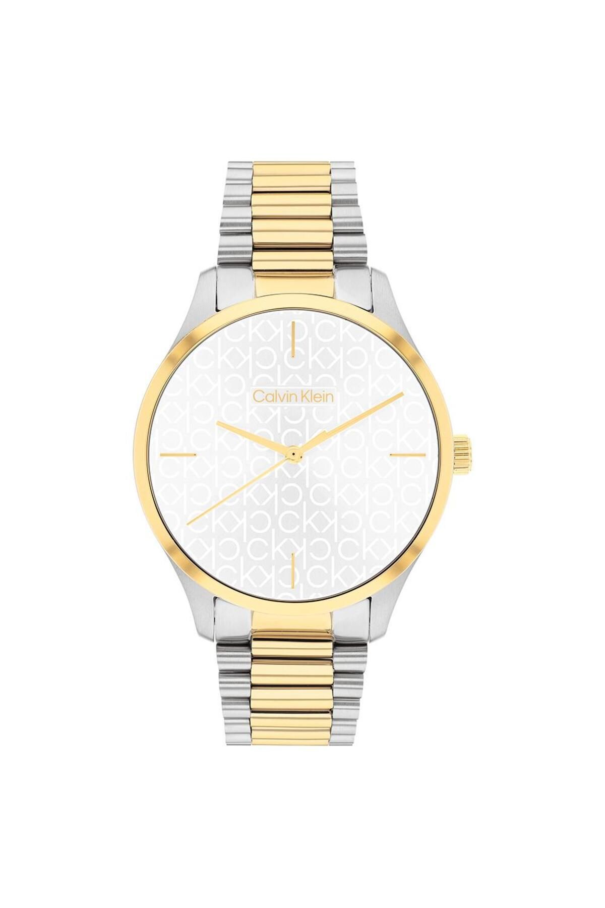 Calvin Klein Watch Silver colored Duo color Trendyol