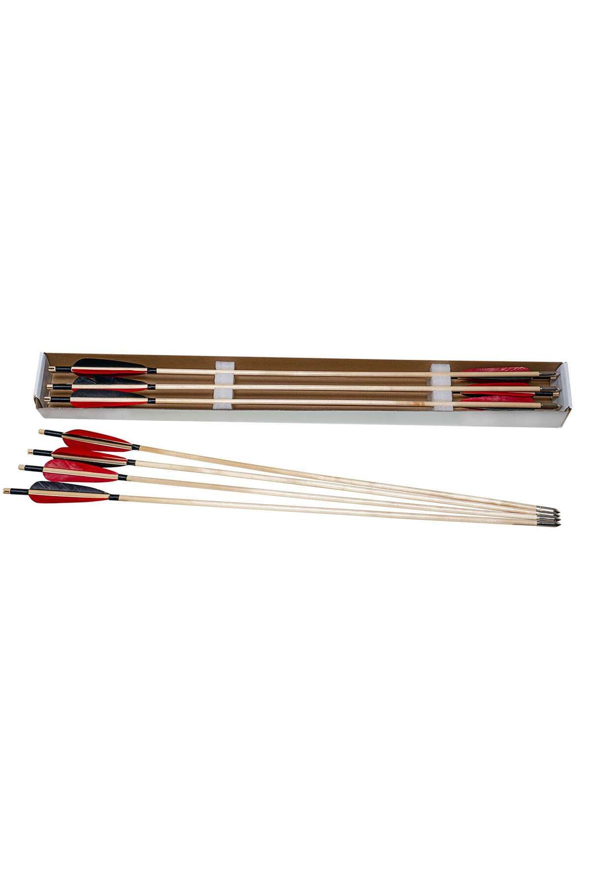 TOPOINT 30'' Ahşap Ok - 12 Li Paket