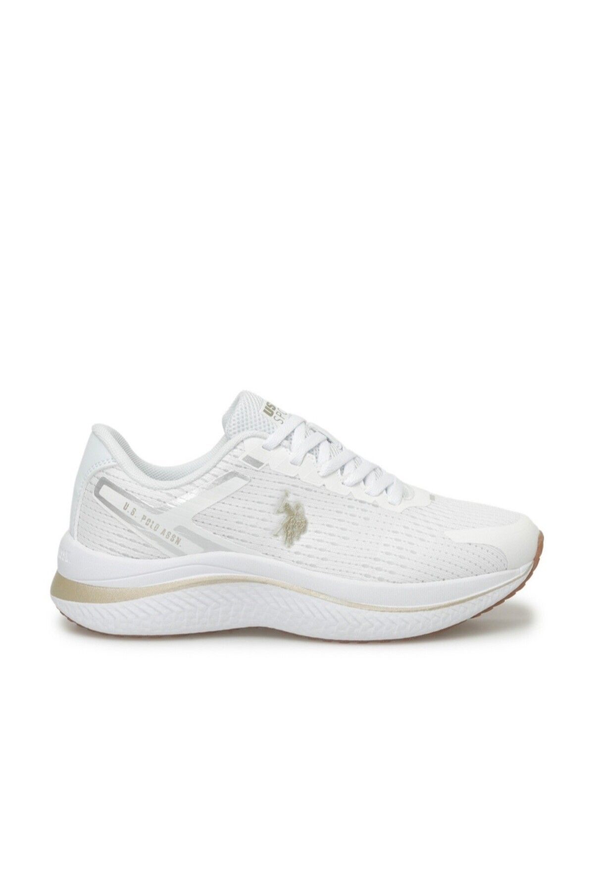 U.S. Polo Assn. US Polo AssnGenesis Wmn 4Fx White Gold Women s Running Sports Shoes Trendyol