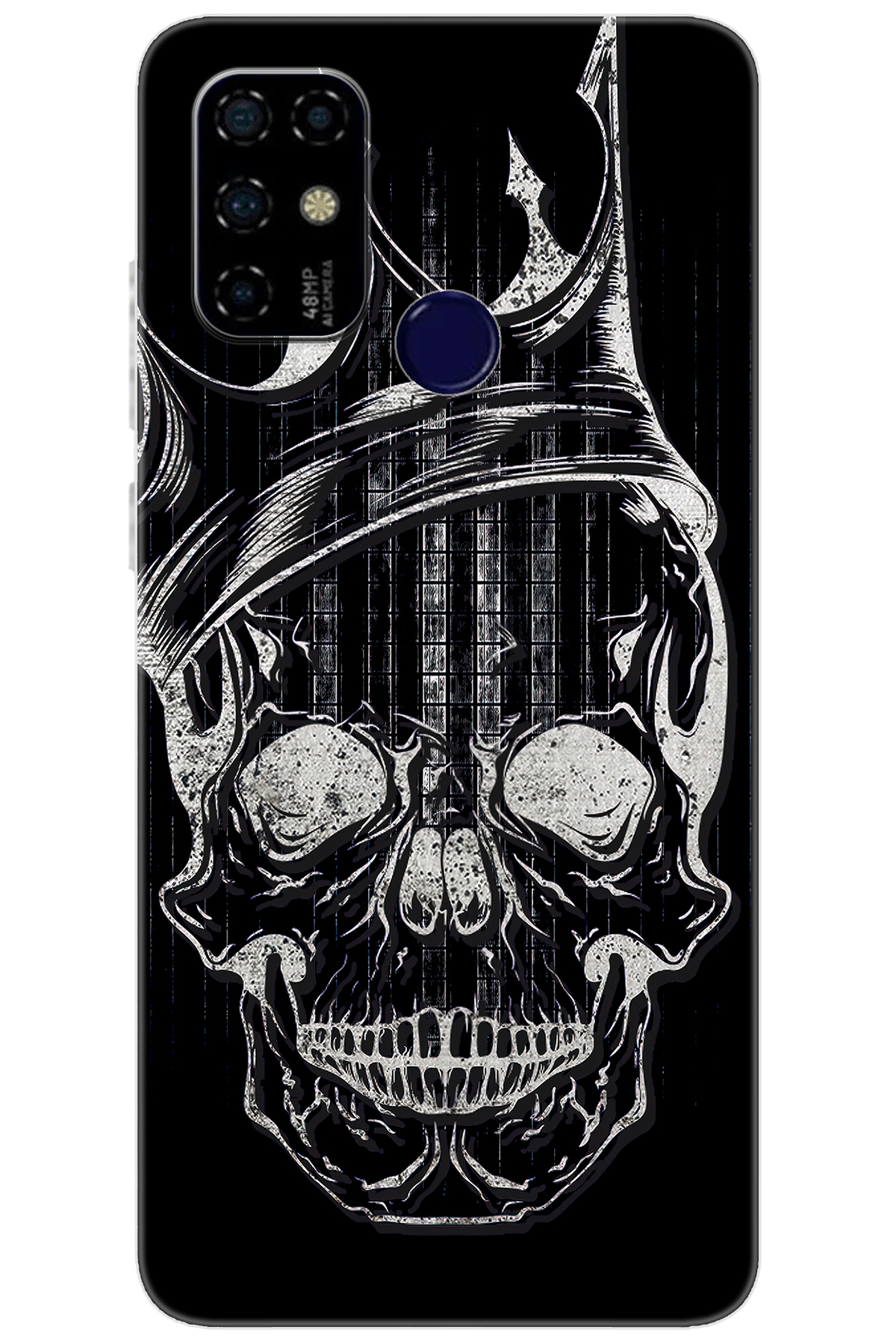 Via F20 Compatible Sheath Pattern Printed Silicone Skull NGO:582 CP-a8aVvZS