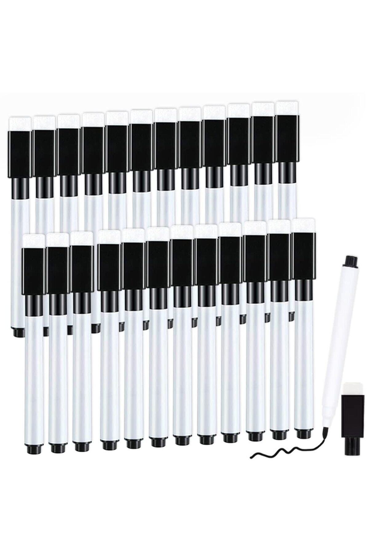 Dünya Magnet 25 adet Beyaz Tahta Kalemi Mini boy - SİLGİLİ VE MIKNATISLI