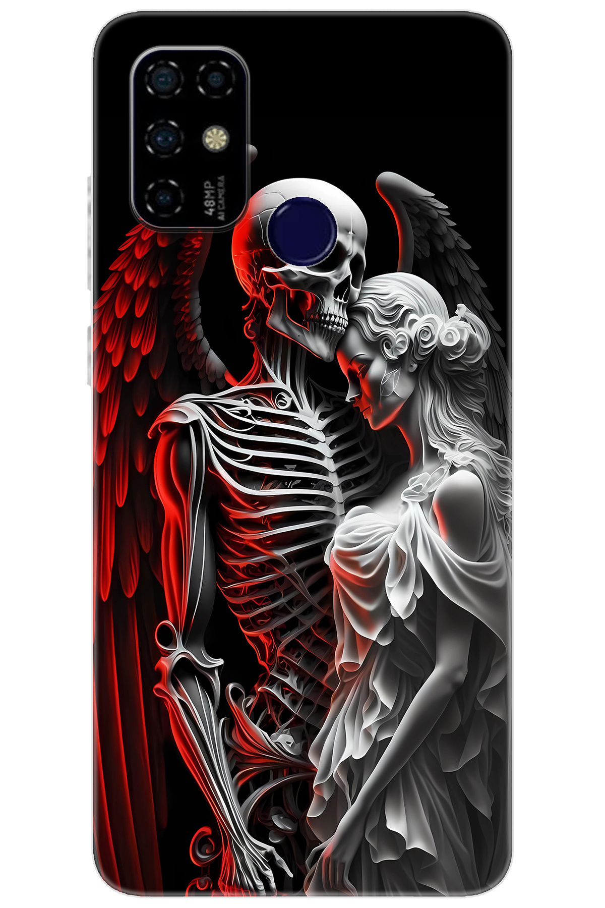 Via F20 Compatible Sheath Pattern Printed Silicone Skeleton and Angel Love NGO:644 CP-5Zsp86c