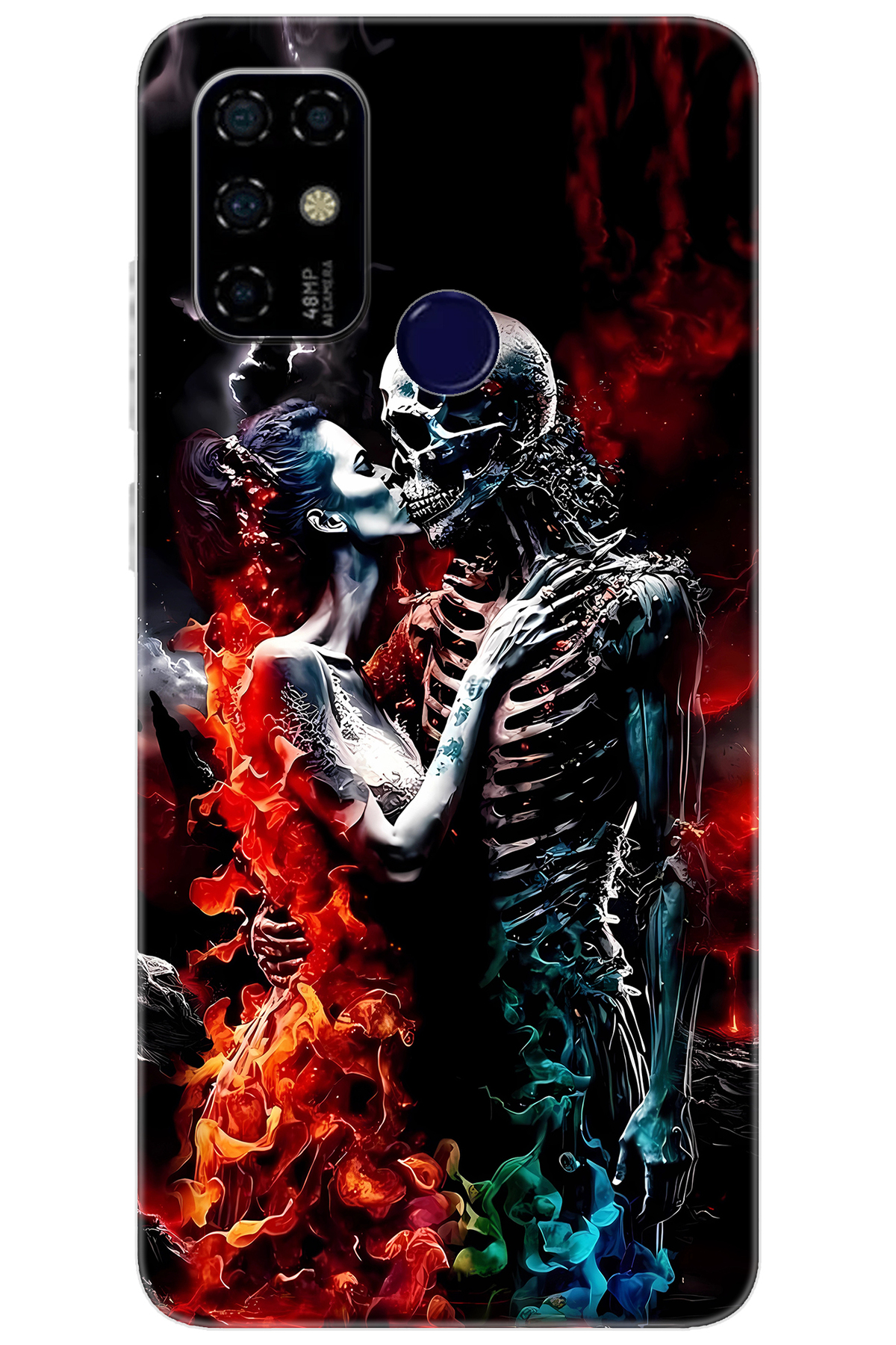 Via F20 Compatible Sheath Pattern Printed Silicone Skeleton Lovers NGO:666 CP-MOJs6uS