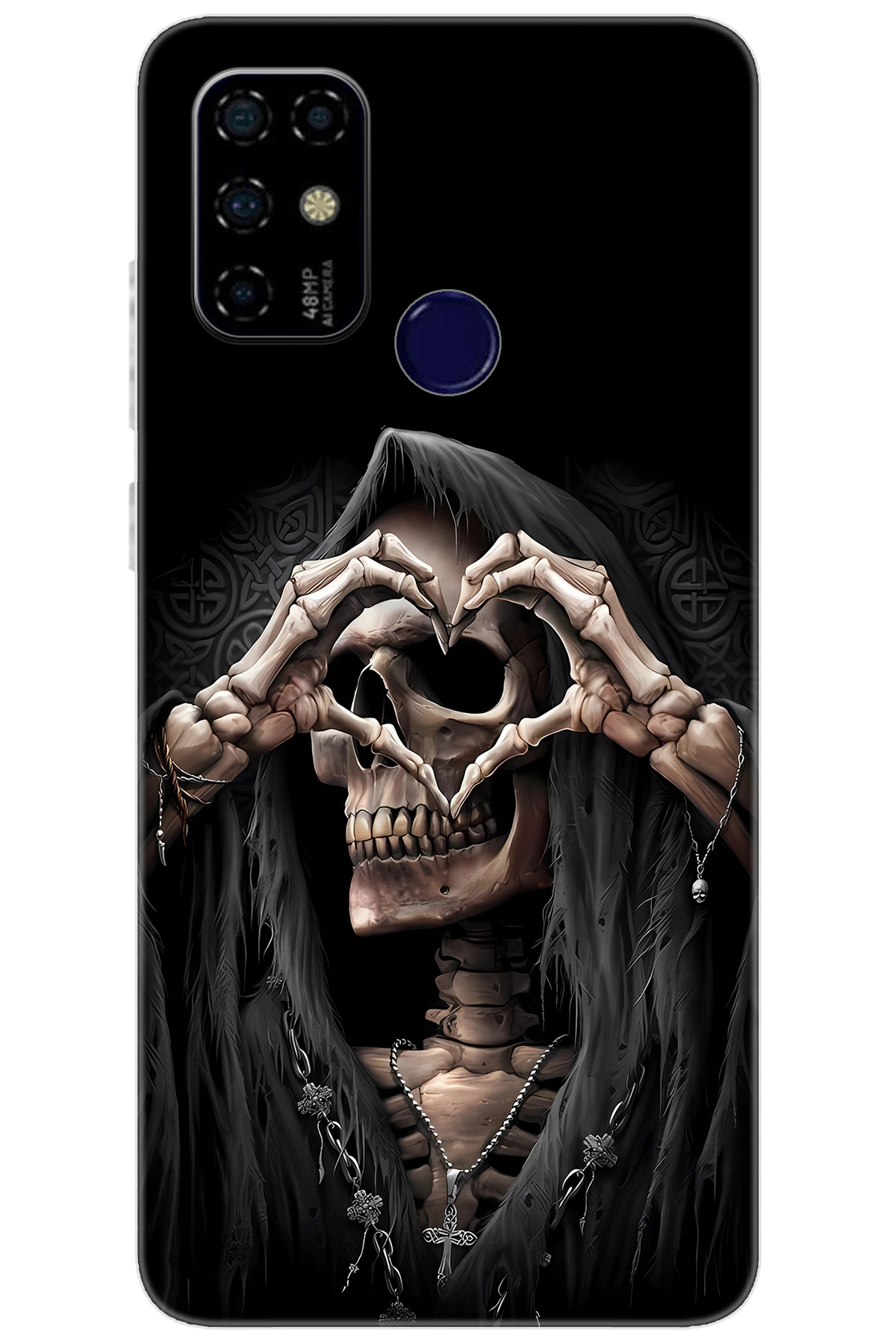Via F20 Compatible Sheath Pattern Printed Silicone Skeleton NGO:652 CP-PfrpuVo