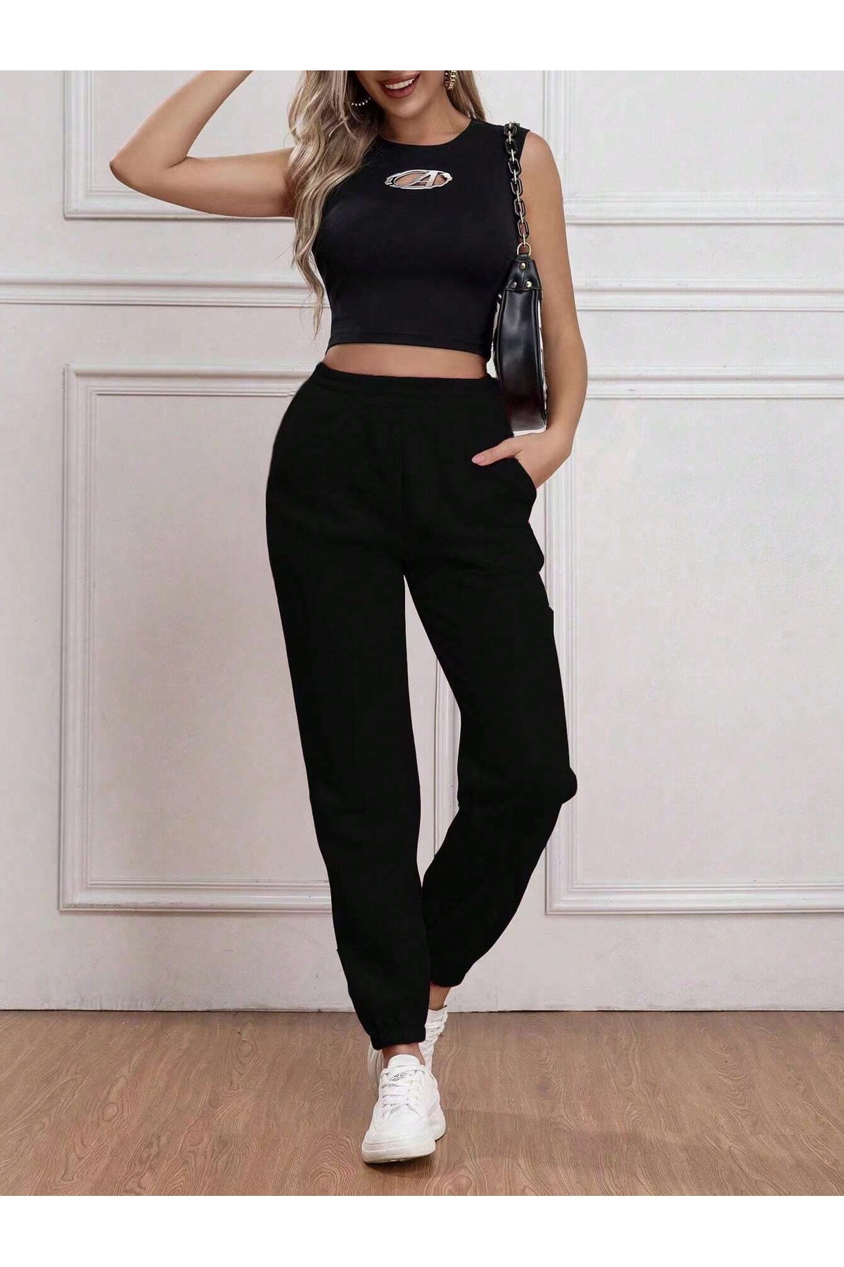 DAXİS Sportwear Company Жіночі гумові штанини для спортивного костюма з кишен...