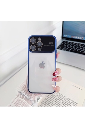 POINTTECH İphone 15 PRO Kamera Lens Korumalı Kenarı Renkli Luxury Şeffaf Tele...