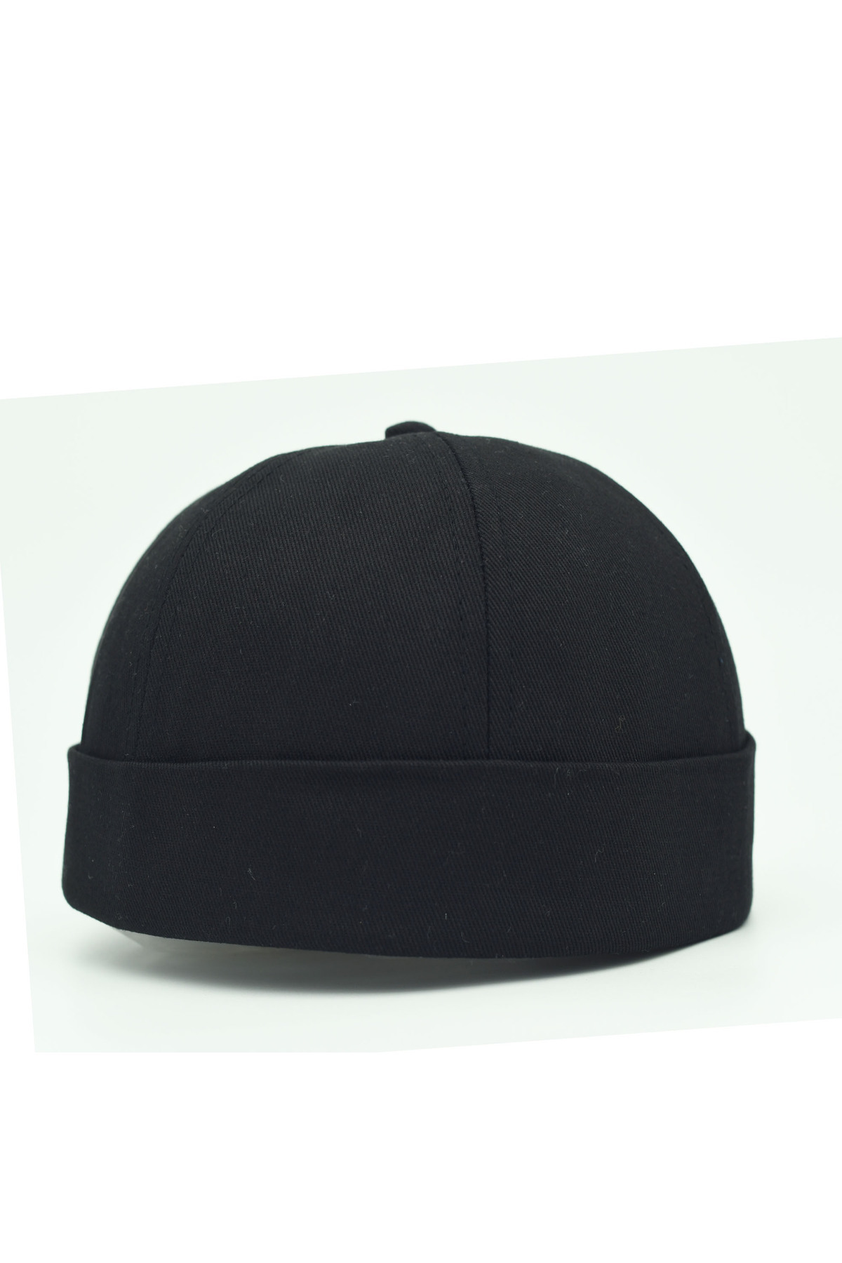 şapkadan  Siyah %100 Pamuk Cap Docker Şapka - Görsel 3
