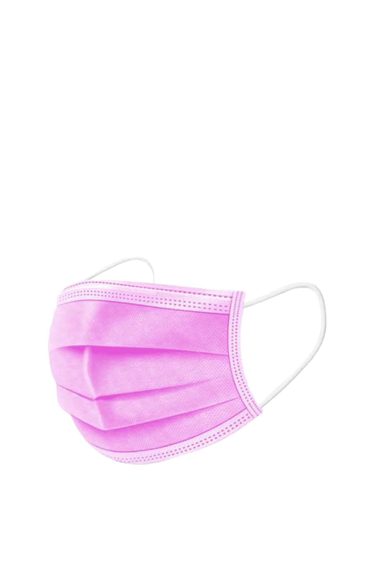 ANDHOSE 3 Katlı Telli Pembe Cerrahi Maske 50'li