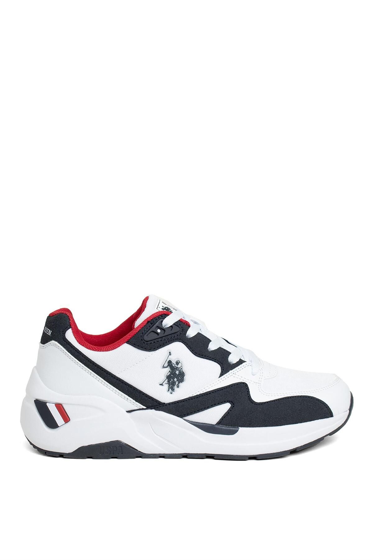 BASE. کفش کتانی کلاسیک مردانه هاسکی پولو 101501848 سفید - آبی سرمه ای U.S. Polo Assn.