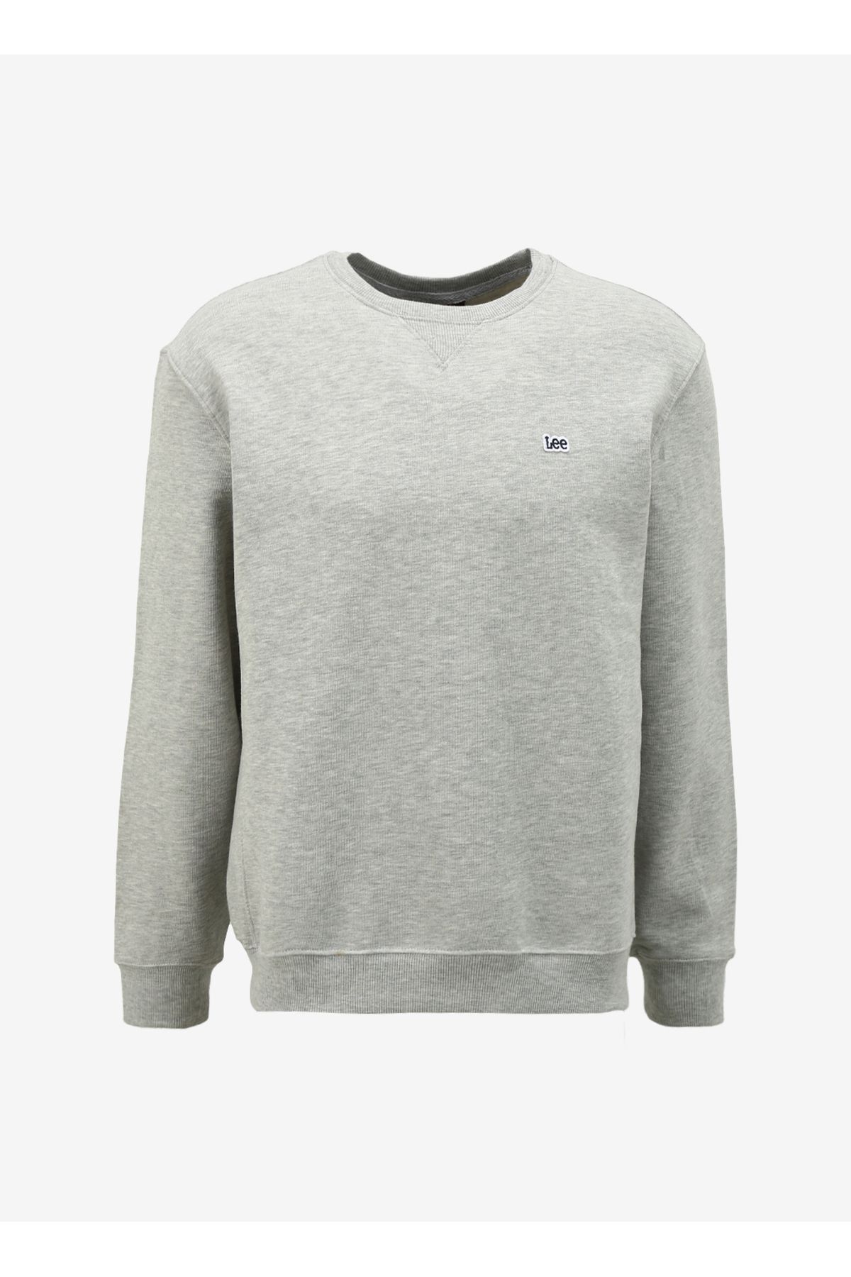 سویشرت خاکستری مردانه یقه دوچرخه Melanj Grey l81iry036 Lee
