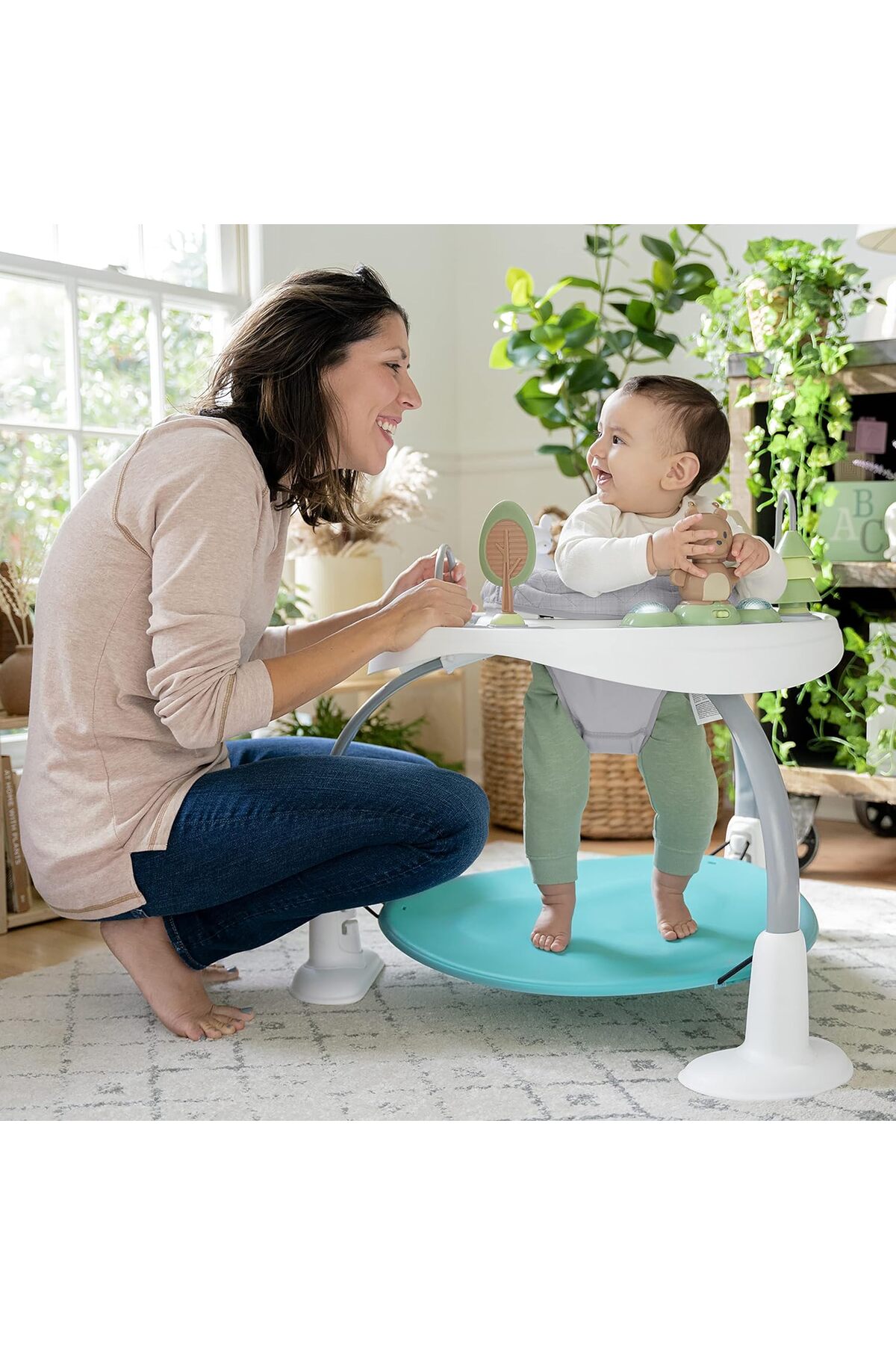 Ingenuity 2'si 1 Arada Aktivite Merkezi ve Oyun Masası, Zıplama Yastıkları, Işıklar, Sesler fotoğrafı 6 (önizleme)