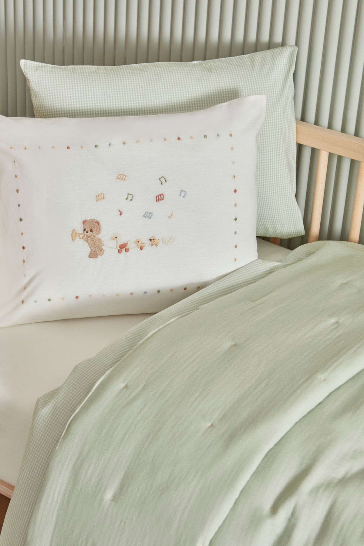 Karaca Home Bebek Eloise Müslin Comfort/uyku Seti Mint fotoğrafı 3 (önizleme)