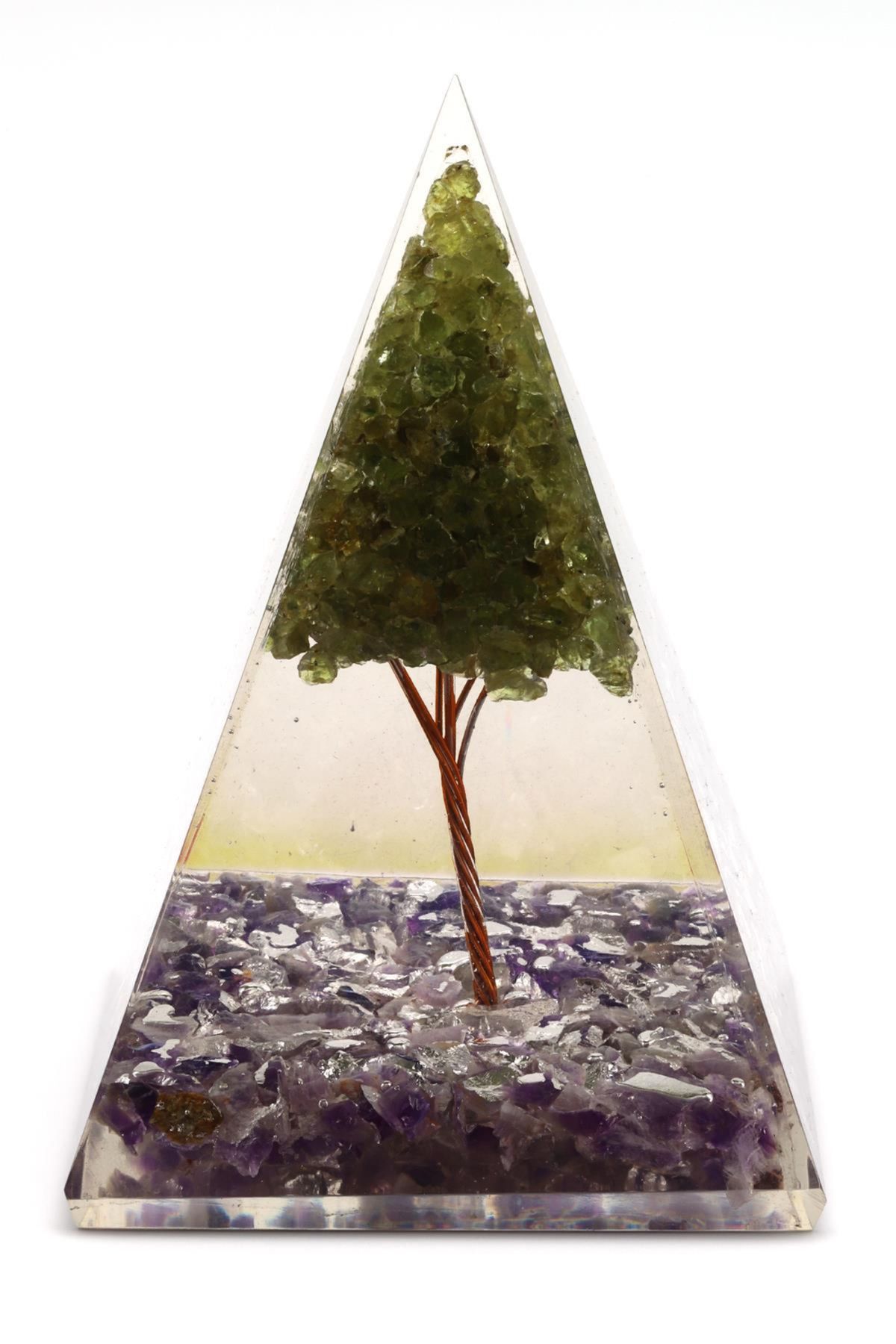 Big Shopia-Zebercet - Orgonite Pyramid from Amethyst Stone 2
