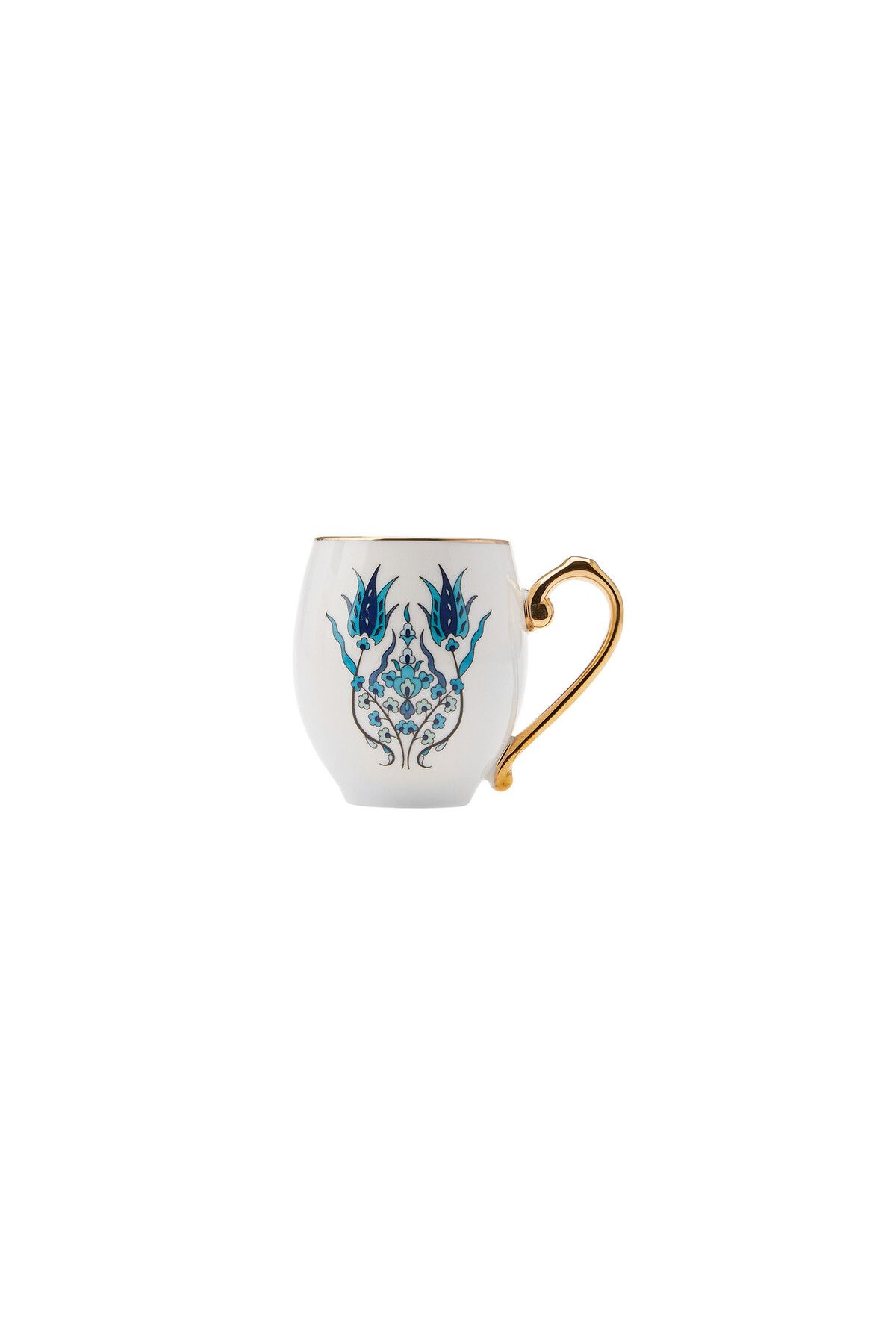 Karaca-Iznik Kaffeeservice für 6 Personen -12 teilig, Traditionelles türkisches Kaffeetassen-Set mit Unter 5