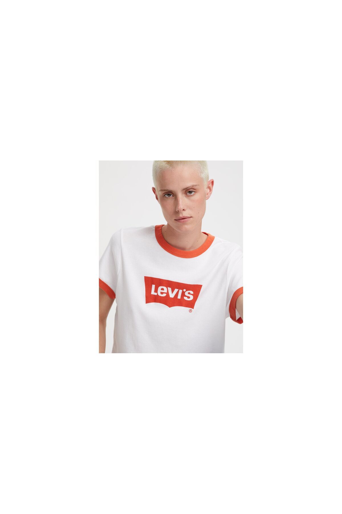 Levi's Levi's تی شرت مینی گرافیکی با یقه دوخته شده