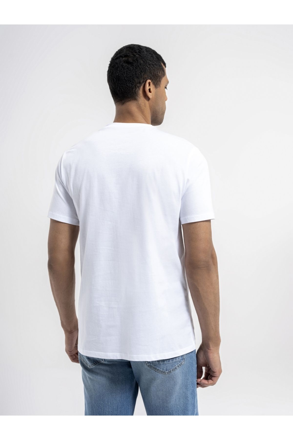 تی شرت سفید مردانه Tshirt C.Kol 5788+ معمولی مناسب Loft