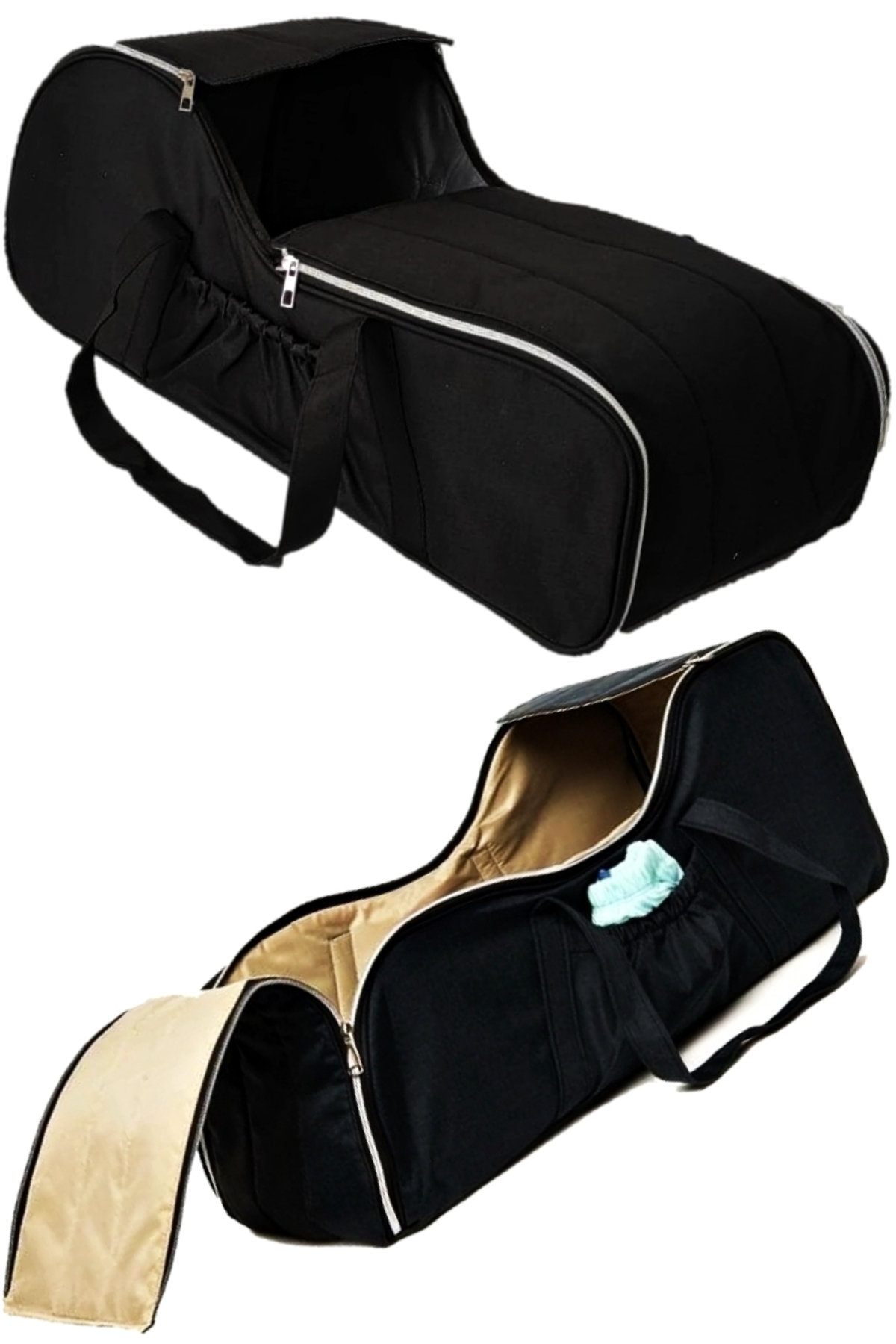 USF Bebek Taşıma Ana Kucağı Portbebe Puset Sıvı Rüzgar Geçirmez Kumaş Siyah