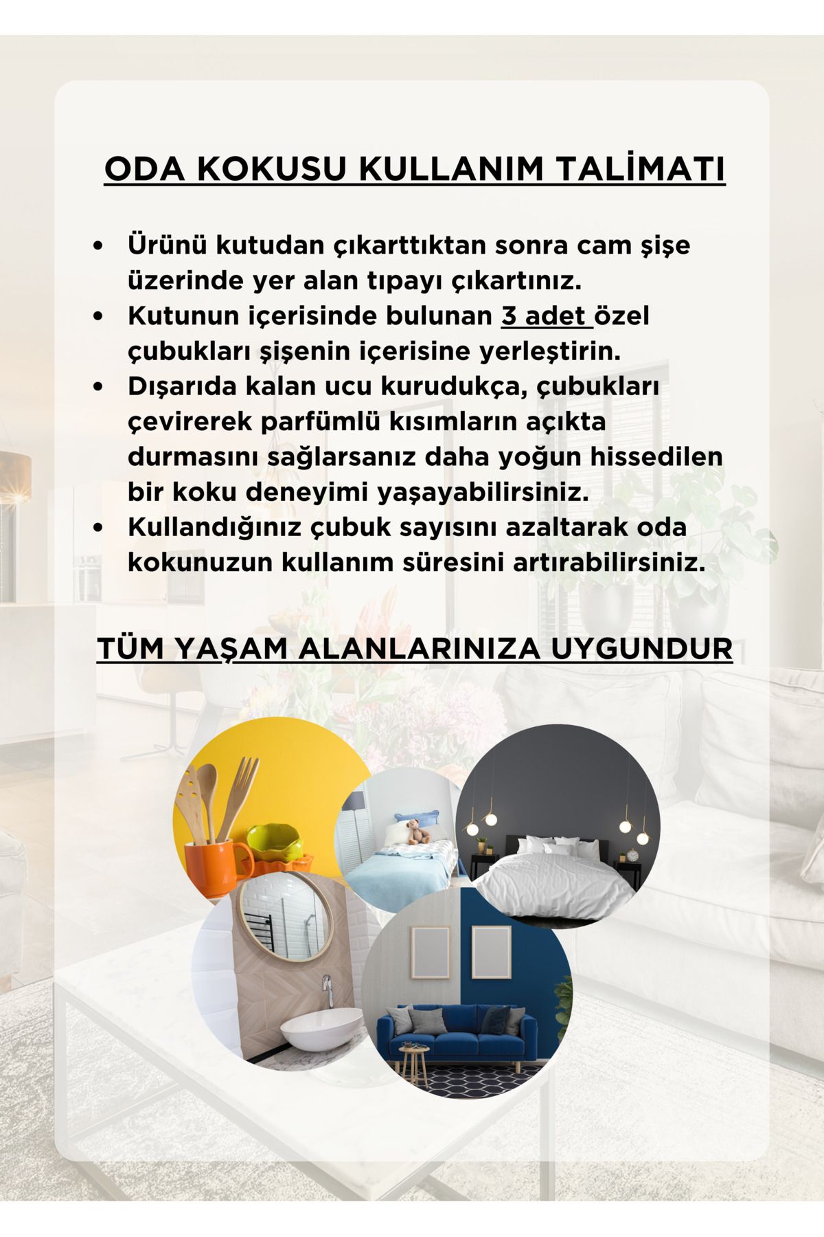 Vanılla Reed Dıffuser Çubuklu Oda Kokusu 110 Ml 8681529300240 - 4