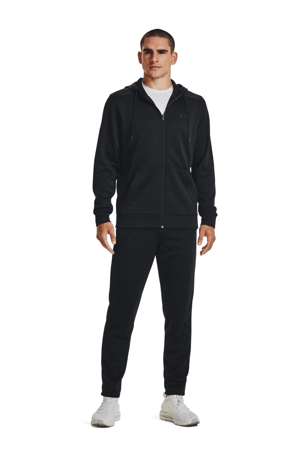 سویشرت مشکی مردانه یقه سیاه پوست 1373357 Ua Armor Fleece Under Armour