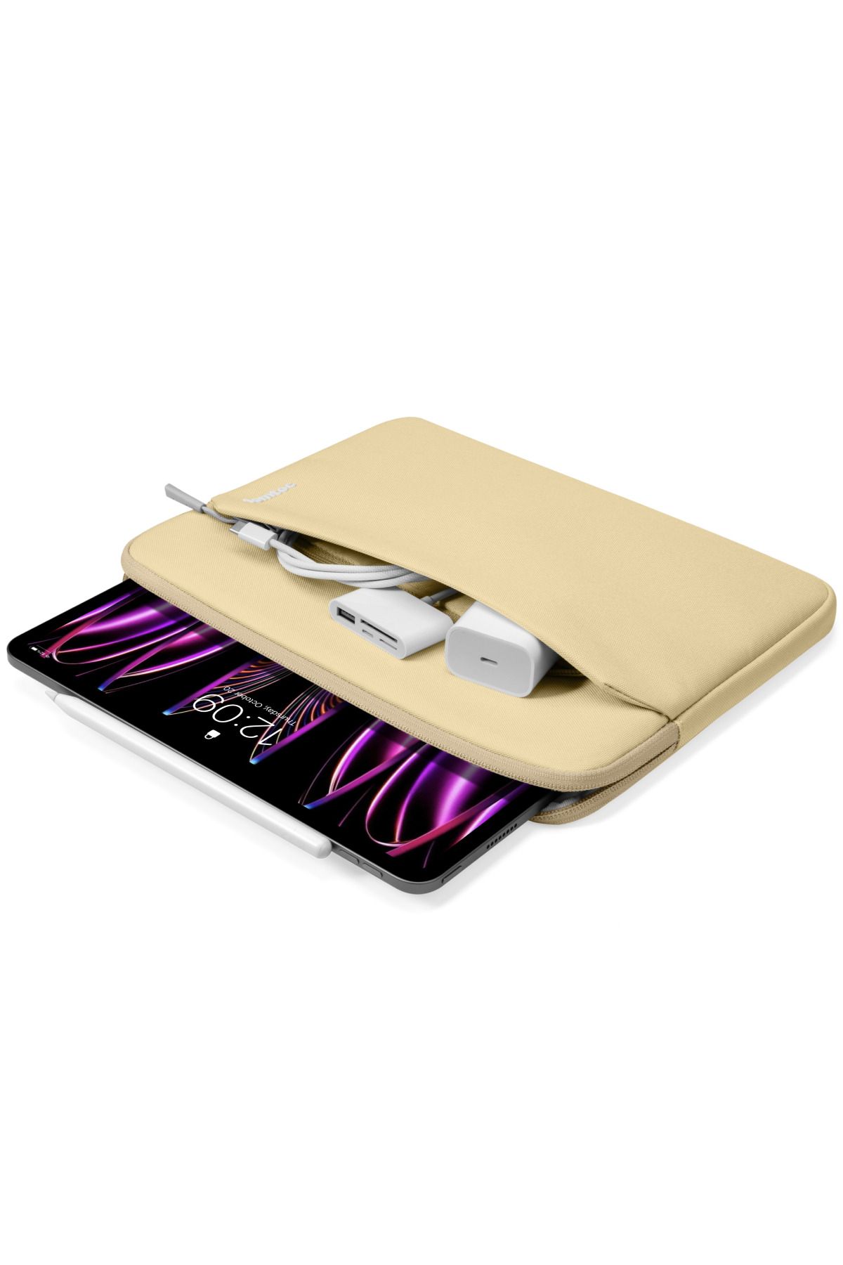 کیف نوت بوک زرد سریال سبک ضد آب 11 اینچ IPAD PC CASE Tomtoc