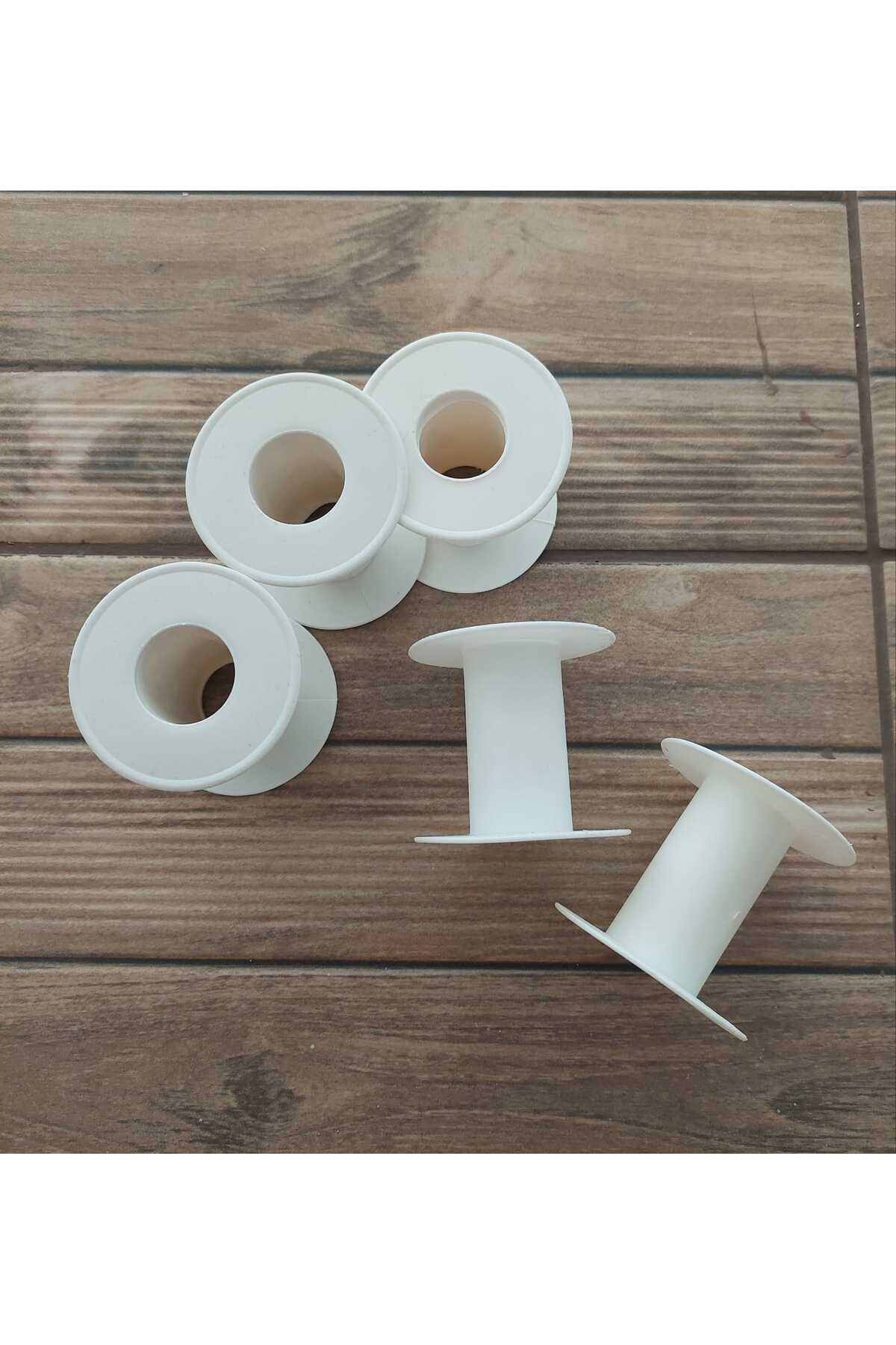 Bonanka 5 Adet Boş İplik Makarası (Yükseklik 56 mm Çap 62 mm İp Sarım Kısmı 16 mm Boru Kalınlığı 29 mm)