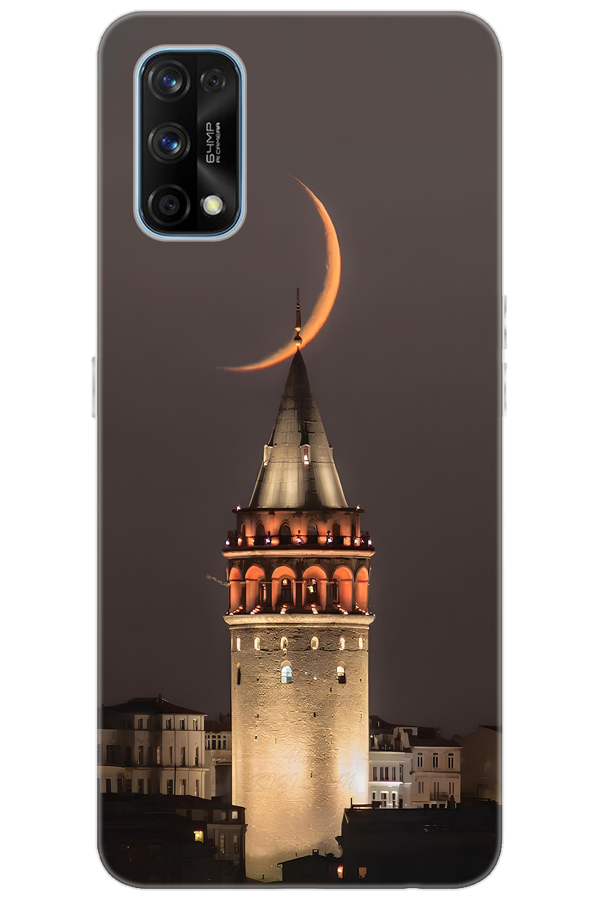 realme 7 PRO (RMX2170) Uyumlu Kılıf Desen Baskılı Silikon Galata Kulesi STK:673 CP-lWTlXsw