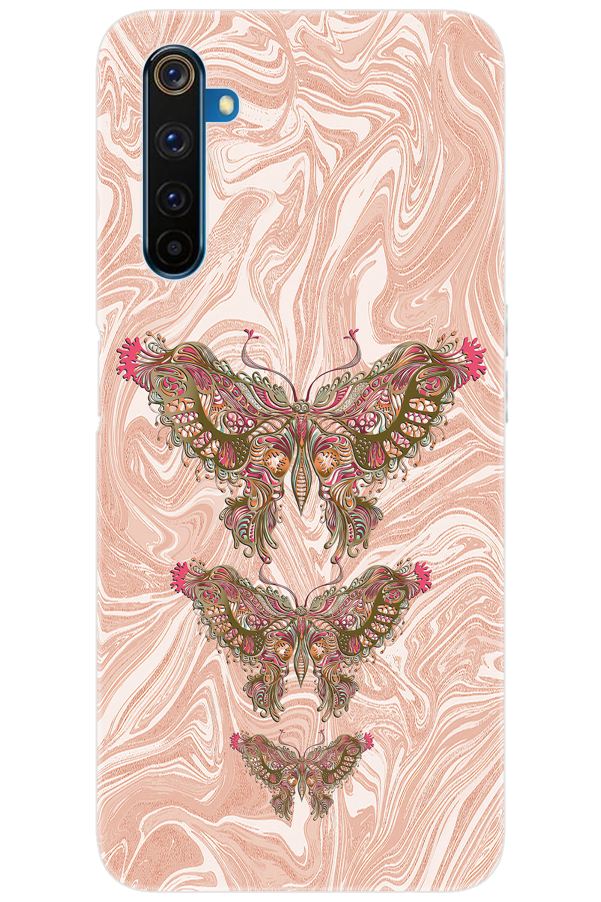 6 PRO (RMX2061) Compatible Case Pattern Printed Silicone Butterfly Image NGO:552 CP-HtBLjx5