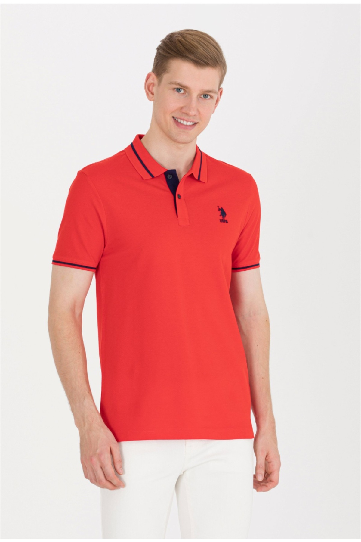 یو اس پولو پیراهن پولو قرمز آمریکایی