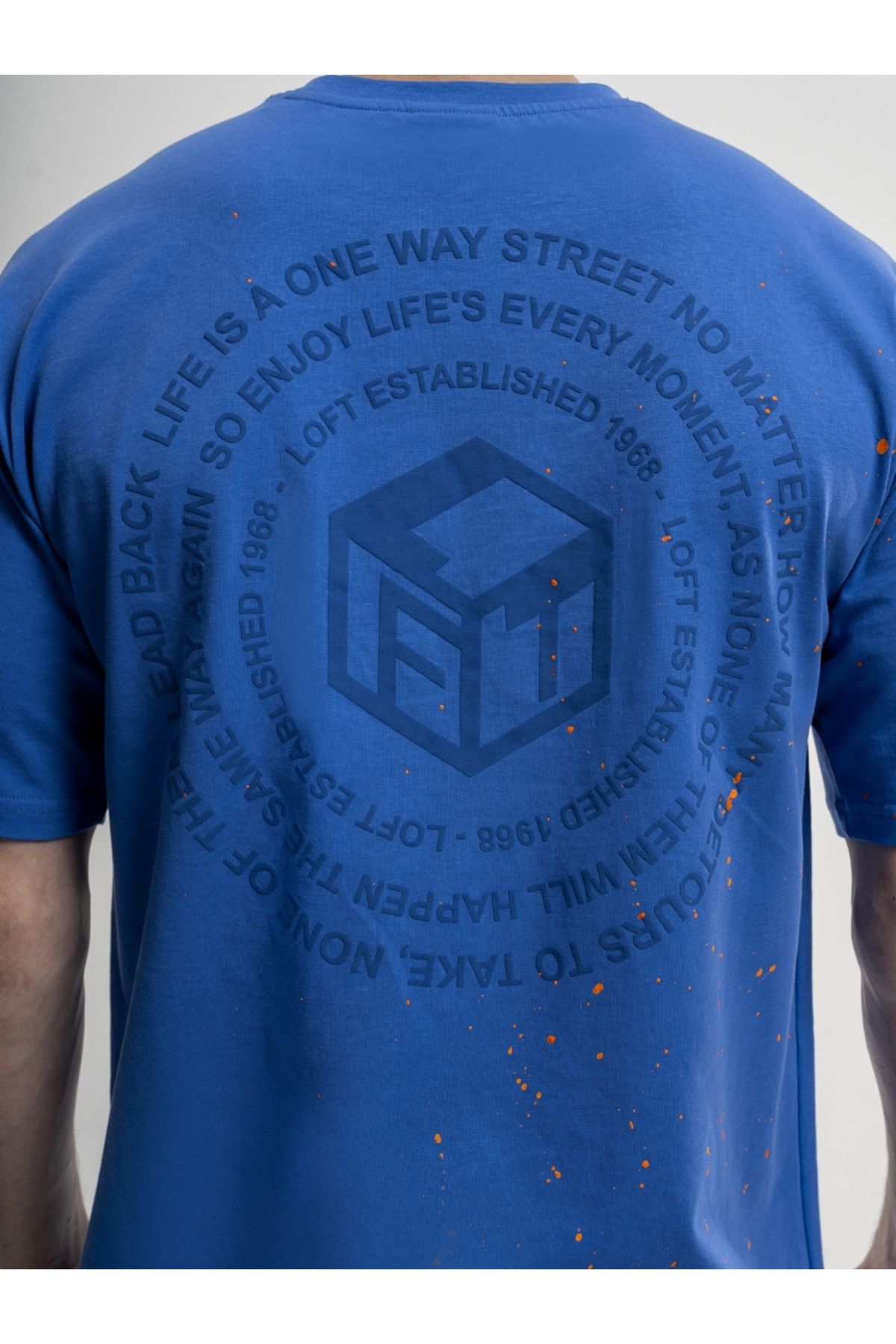 تی شرت آبی مردانه Tshirt Male بزرگ K.Kol 5374 Loft