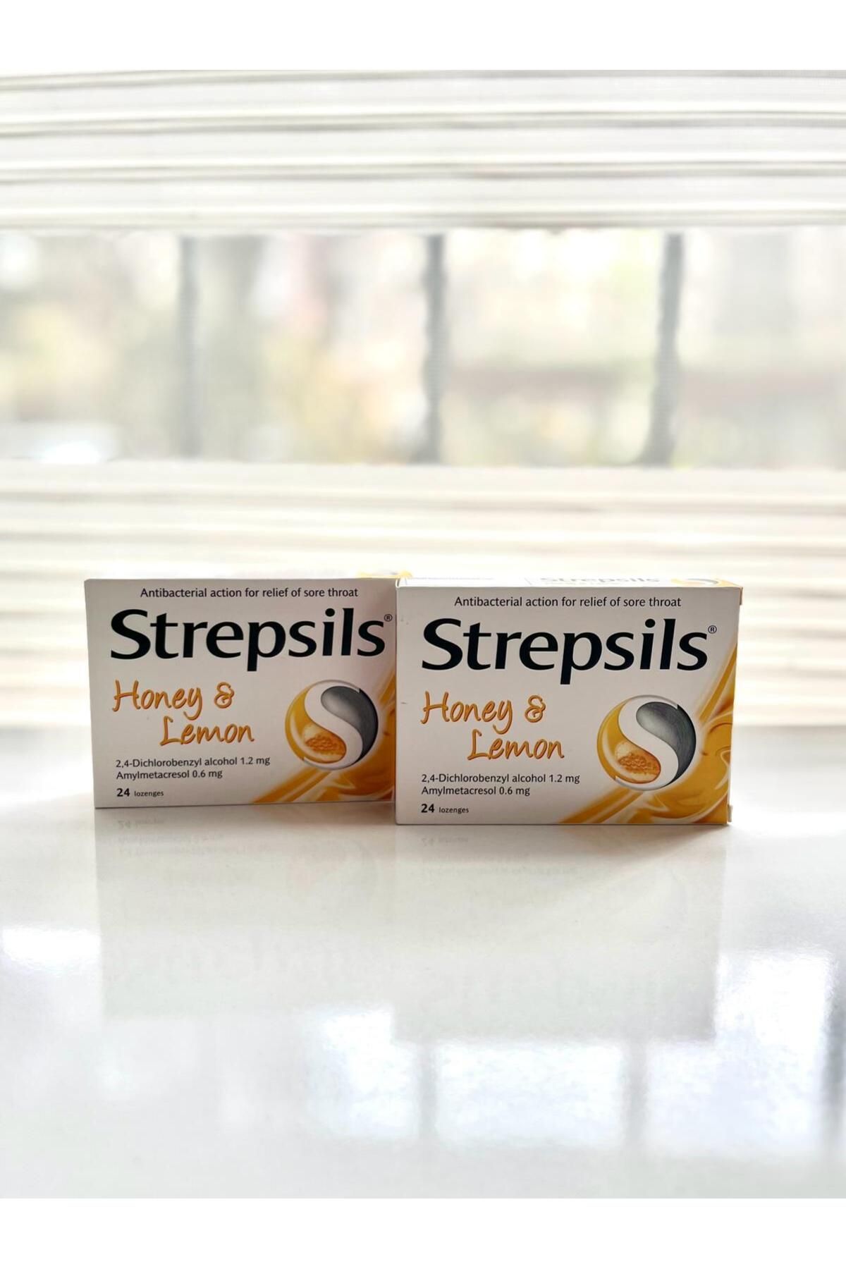 Стрепсилс Стрепсилс со вкусом меда и лимона, 24 пастилки НАБОР ИЗ 2 ШТ. STREPSILS001