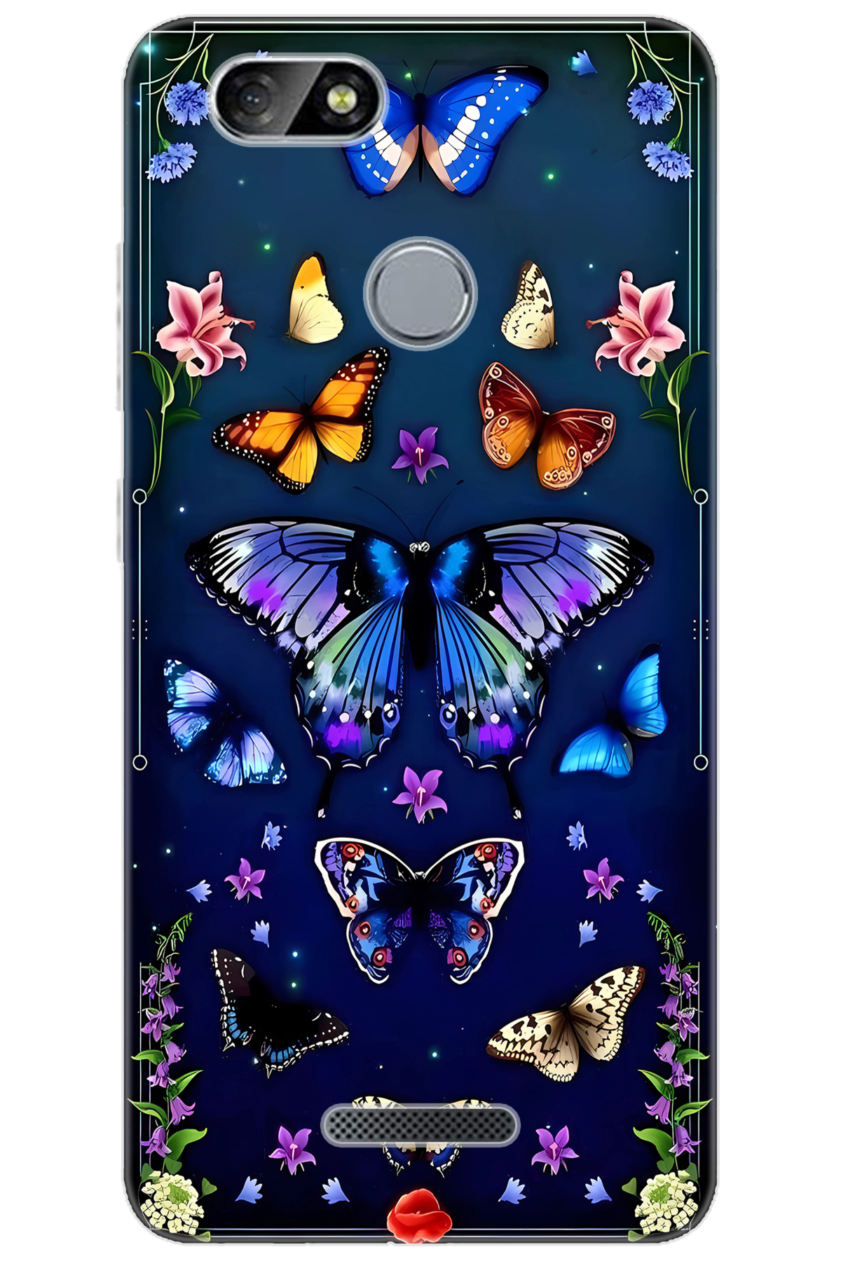 Via M4 Compatible Sheath Pattern Printed Silicone Butterfly NGO:669 CP-RcqmwEB