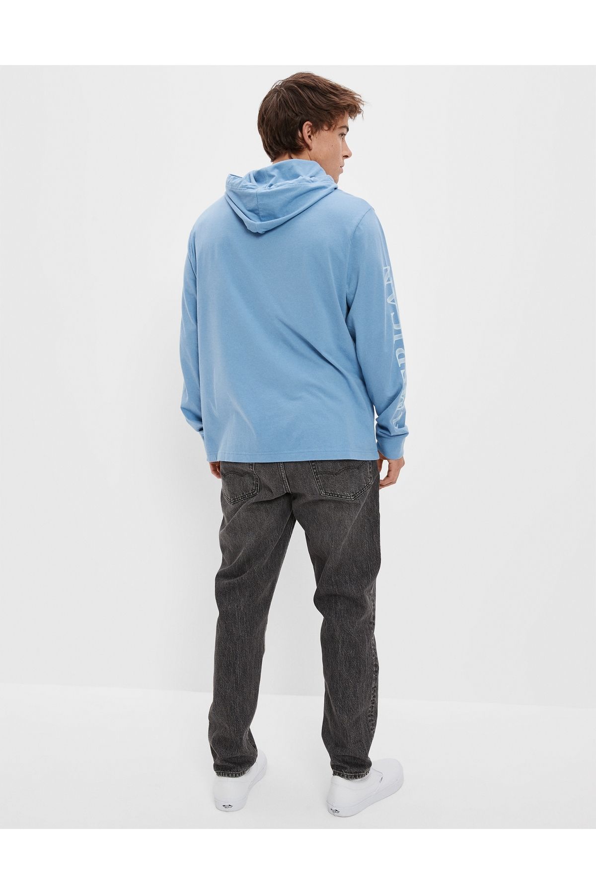 AMERICAN EAGLE-Blaues Herren Sweatshirt U-1175-2777 4