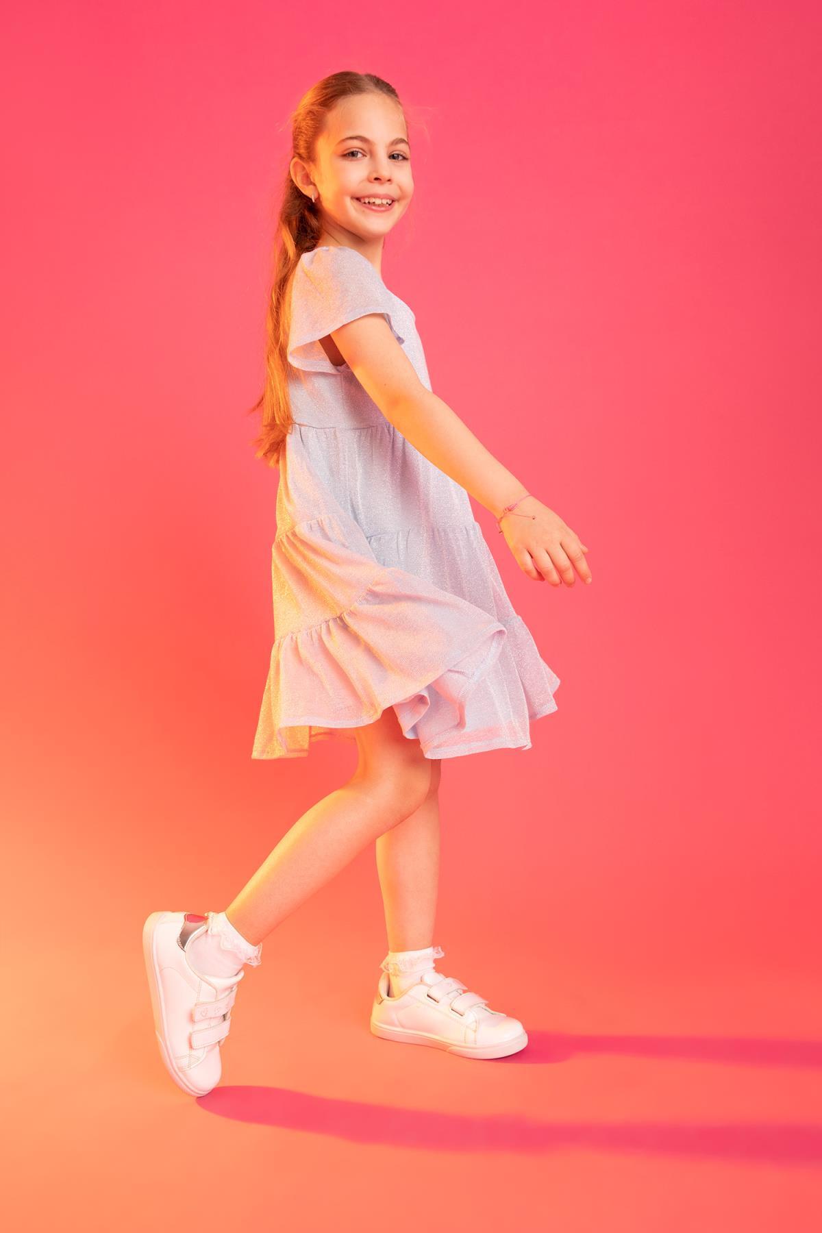 لباس مجلسی دخترانه فیروزه دفکتوDefacto | X3859A622SM اورجینال - تصویر 3