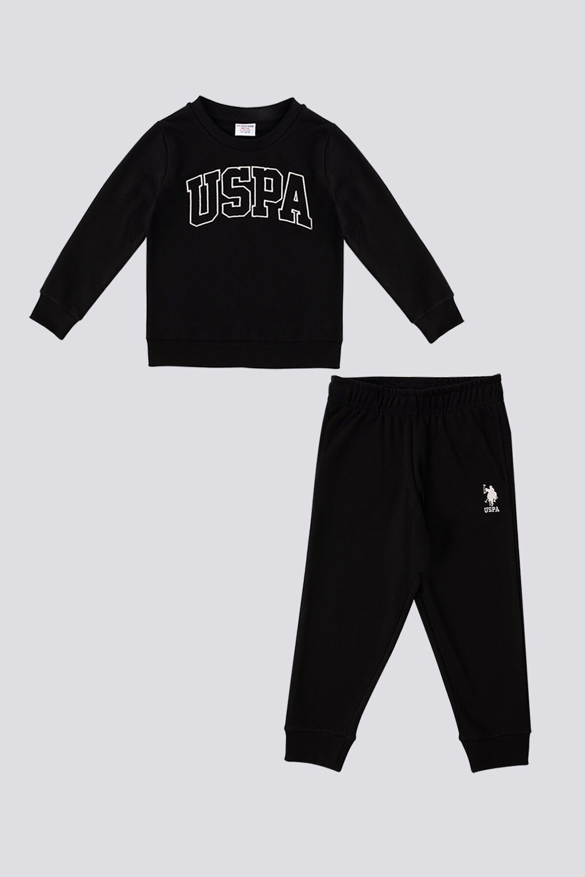 U.S. Polo Assn.-Set trening negru pentru baieti 4