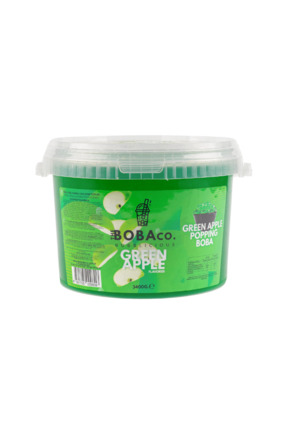 TheBobaCo. Bubblicious Bubble Tea Boba - Yeşil Elma / Green Apple 3,4kg