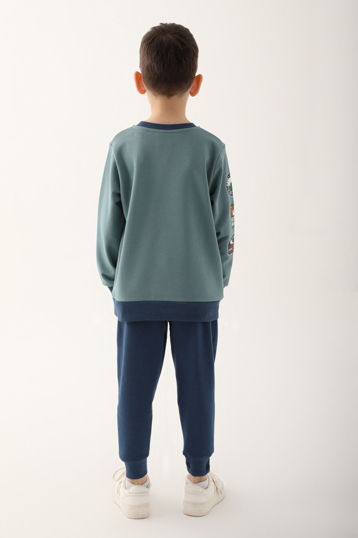 Disney Mickey Mouse-3-9 Years Licensed Mickey Mouse Boy Tracksuit Set - Green 4