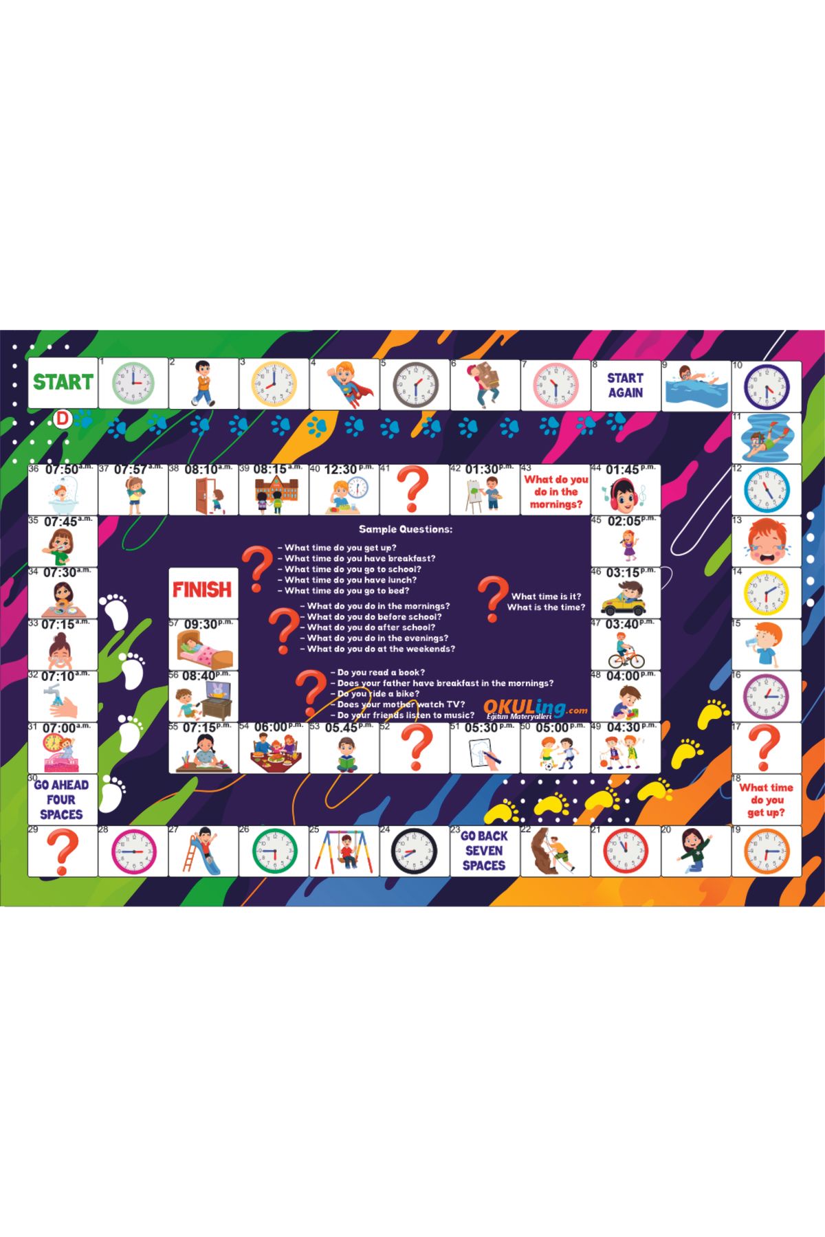 Okuling-Polyboard English Box Game - Full Set - 20 Different Games in One Box 3