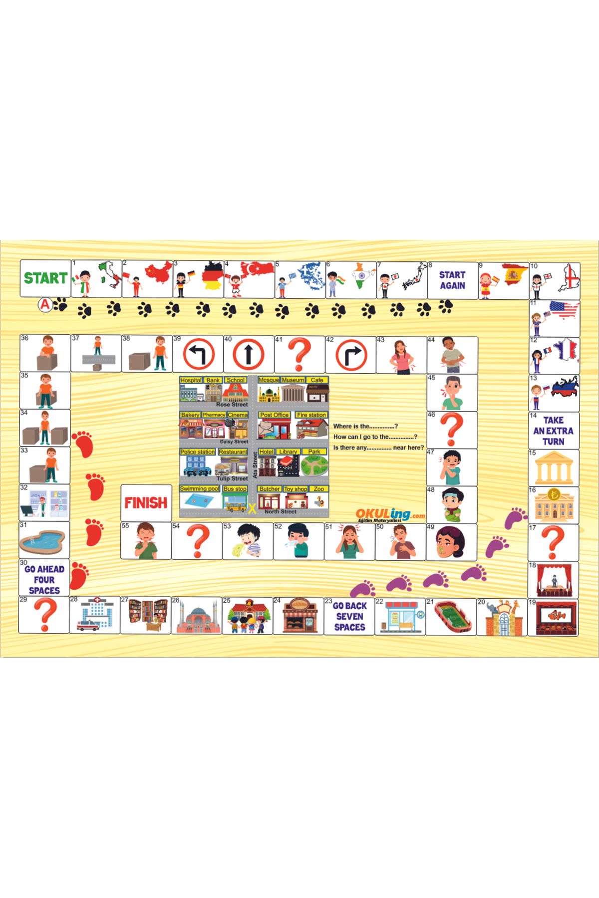 Okuling-Polyboard English Box Game - Full Set - 20 Different Games in One Box 4