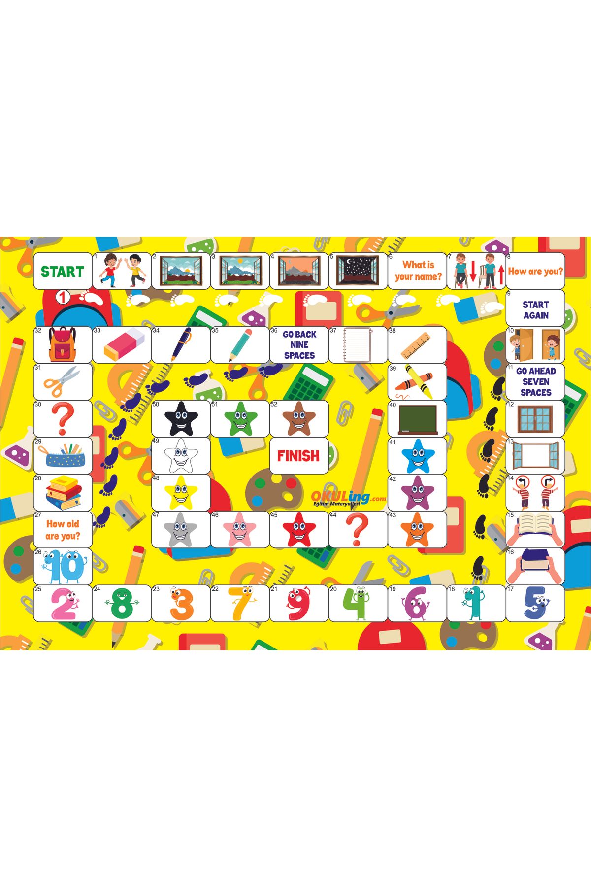 Okuling-Polyboard English Box Game - Full Set - 20 Different Games in One Box 6