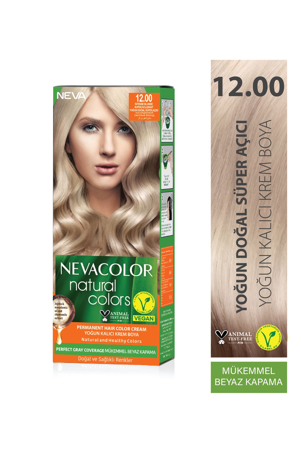 Neva Color Natural Colors 12.00 INTENSIVE NATURAL SUPER LIGHTENER Набор перманентных крем-красок для волос OTR05 NATURAL 12.00