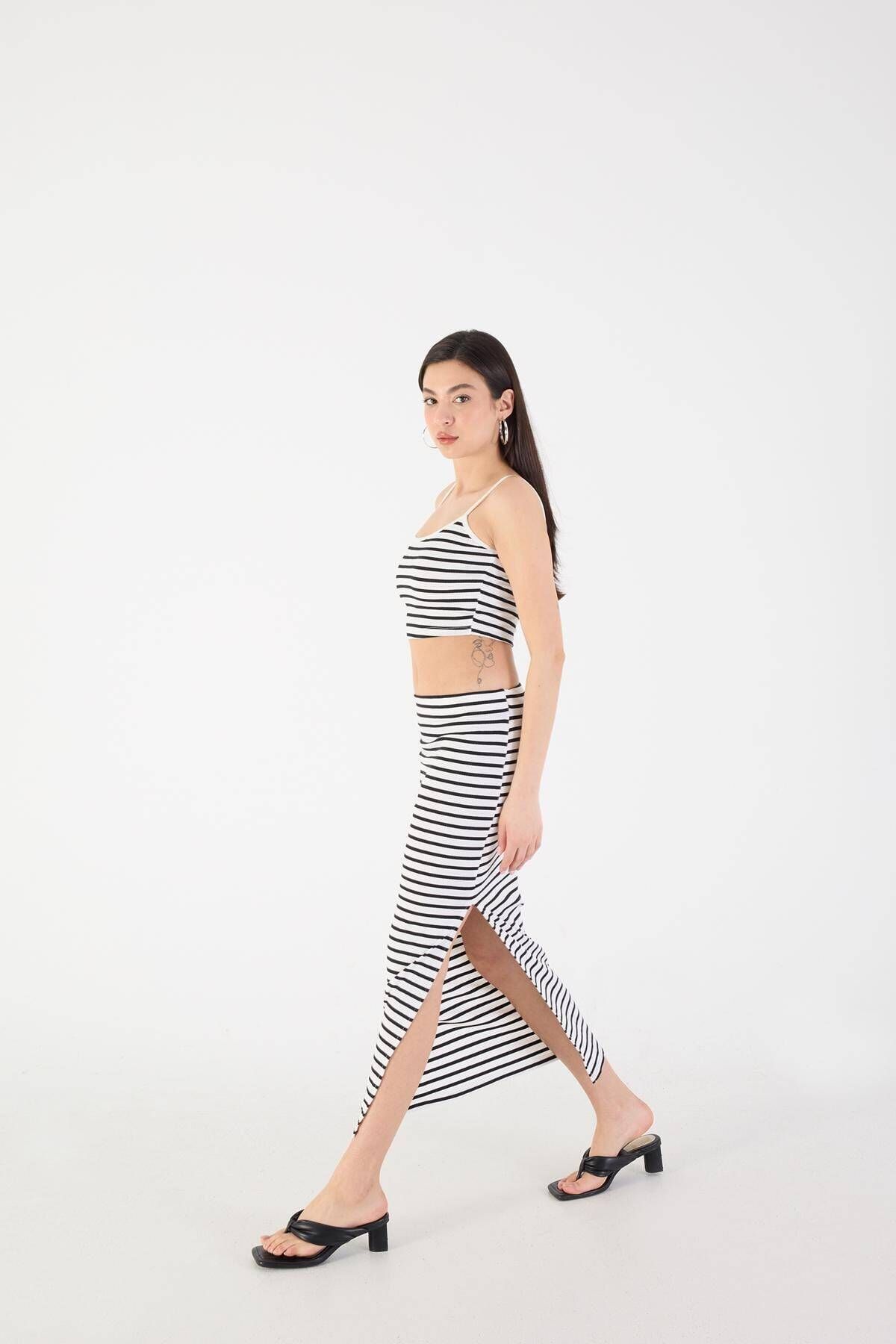 Addax-Striped Top and Bottom Set Tkm100-i10 3