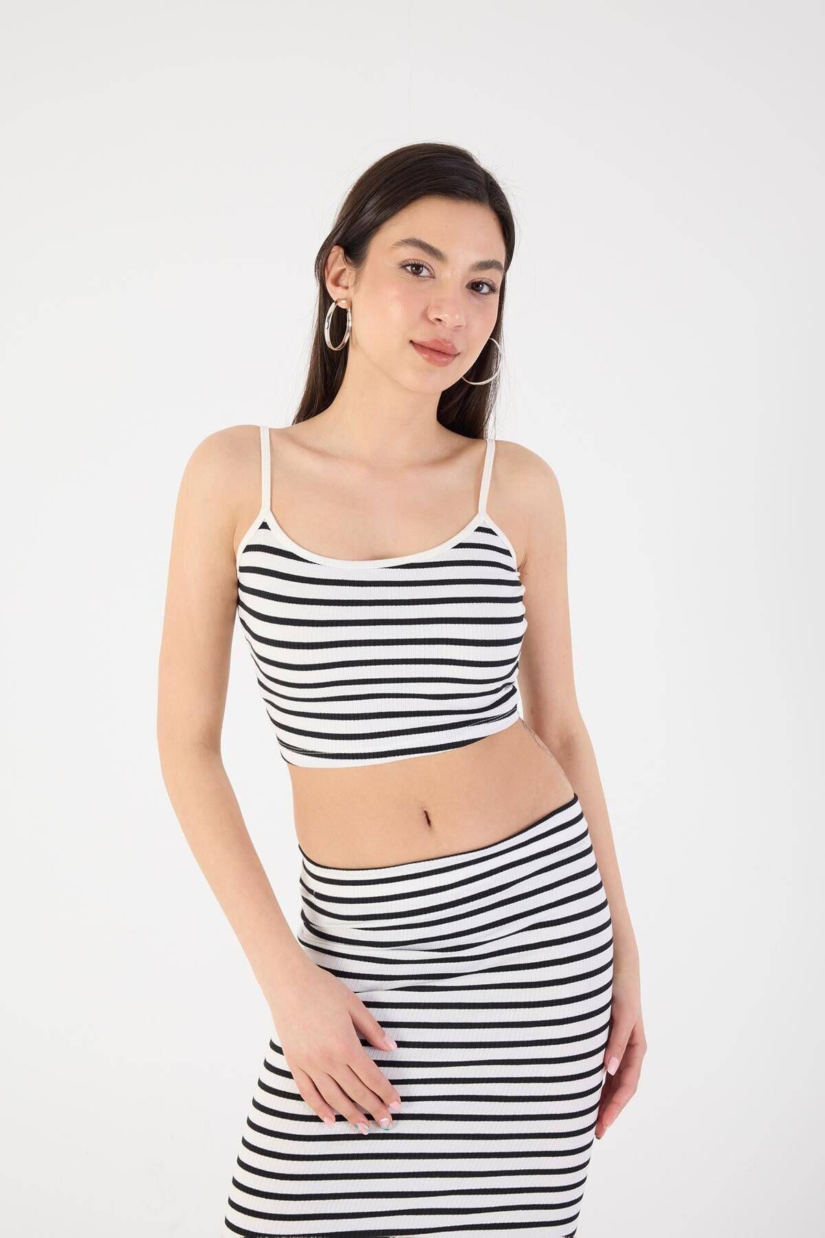 Addax-Striped Top and Bottom Set Tkm100-i10 2