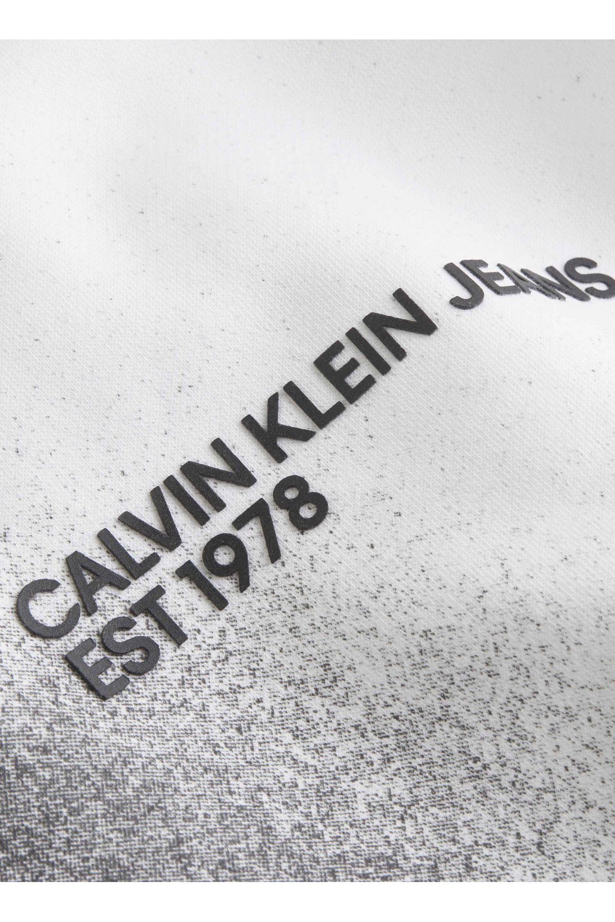 سویشرت سفید مردانه شلوار جین Collar J30J3249770K9 Calvin Klein