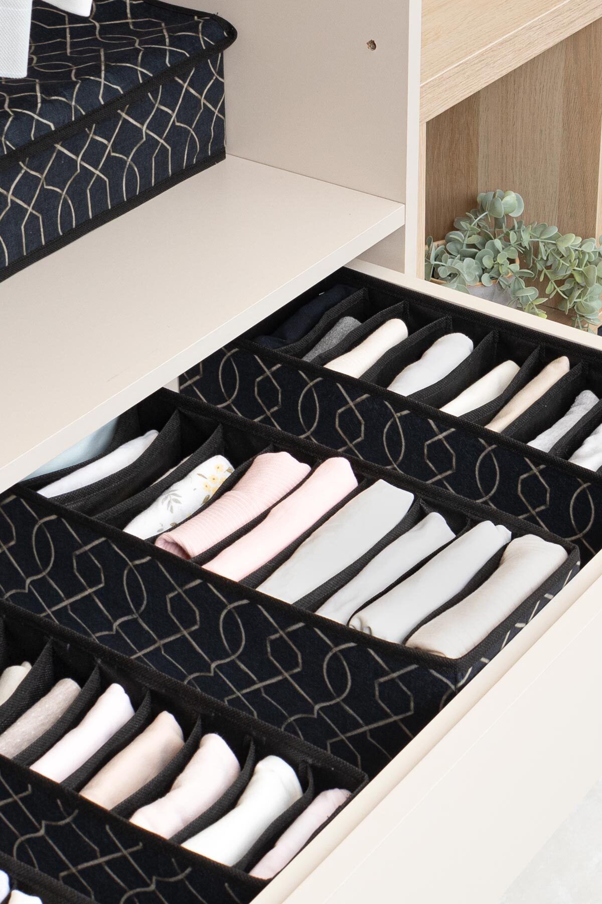 Pazar Kapısı-2 bucăți organizator elegant pentru sertar pentru acordeon mare 3