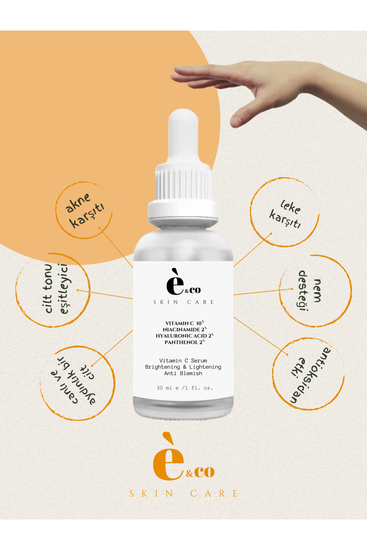 سرم پوست   eandcoskincare | ikili000hyacvit اورجینال - تصویر 2