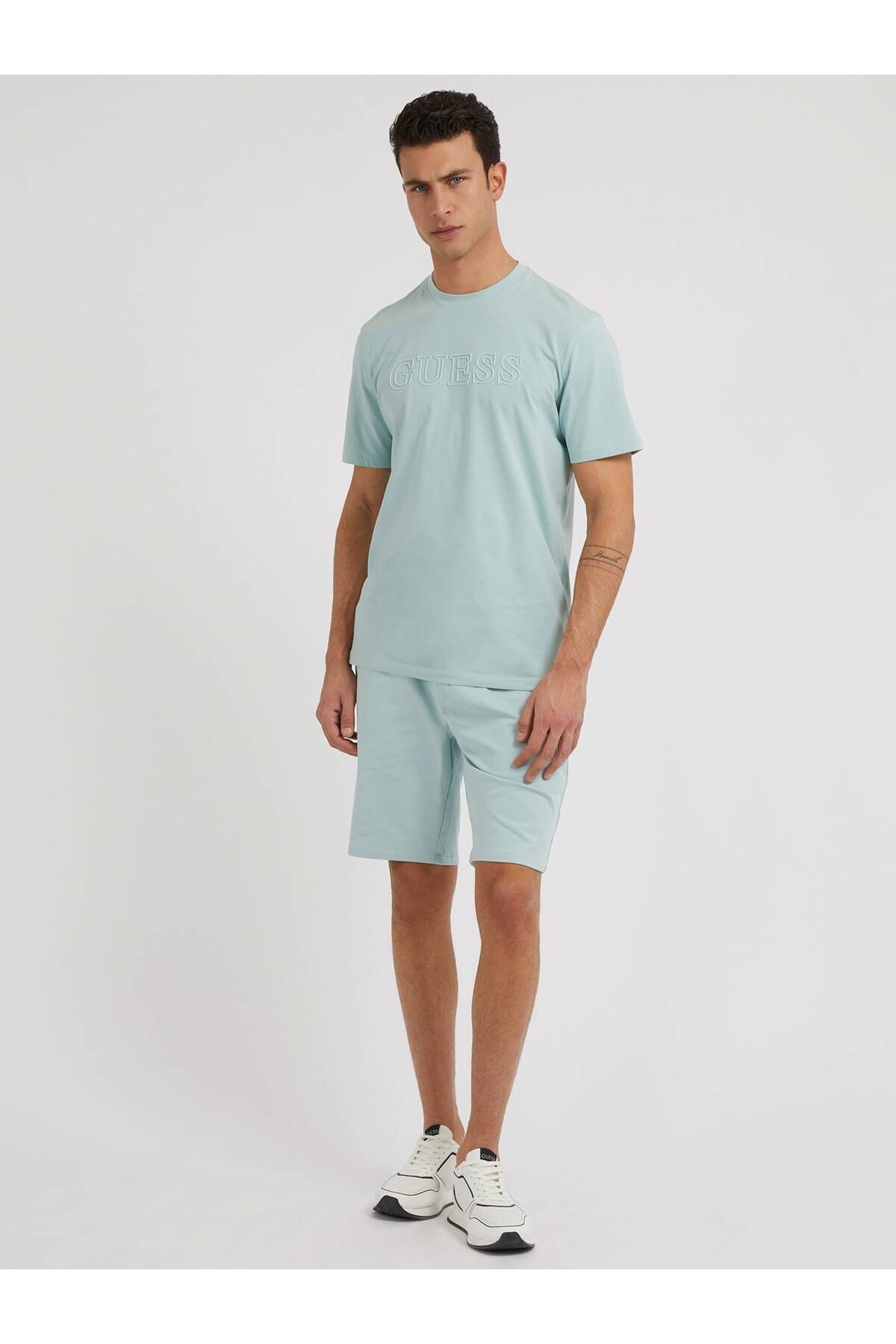 تی شرت سبز مردانه SS Alphy Green Guess