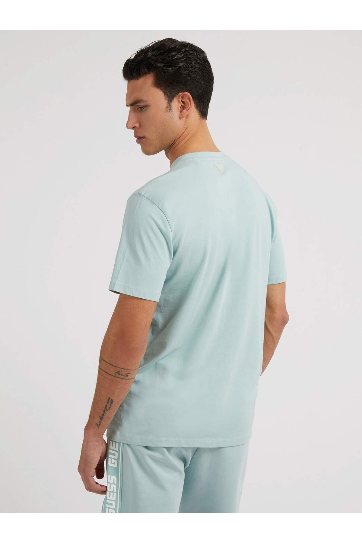تی شرت سبز مردانه SS Alphy Green Guess
