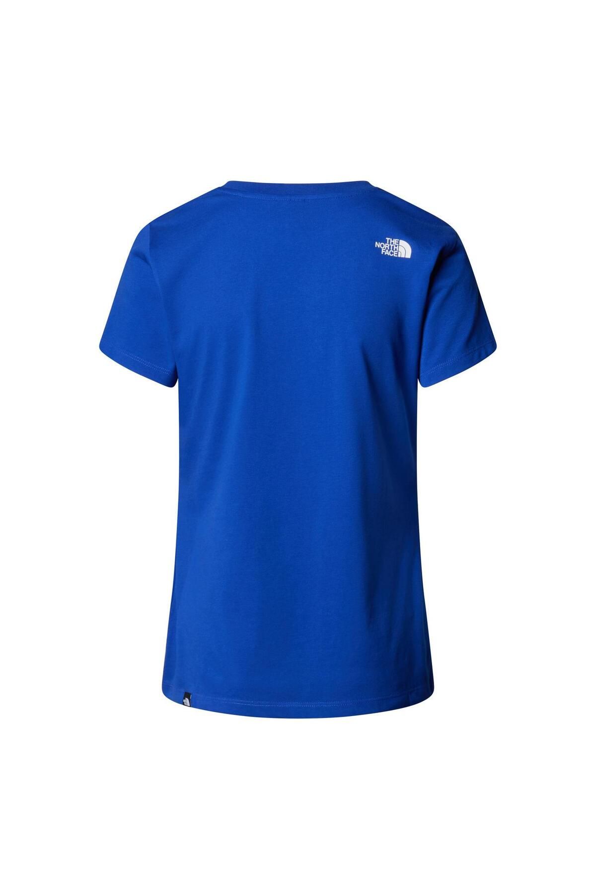 تی شرت ورزشی آبی زنانه W S Simple Dome Slim Tee NF0A87NHCZ61 Blue M The North Face