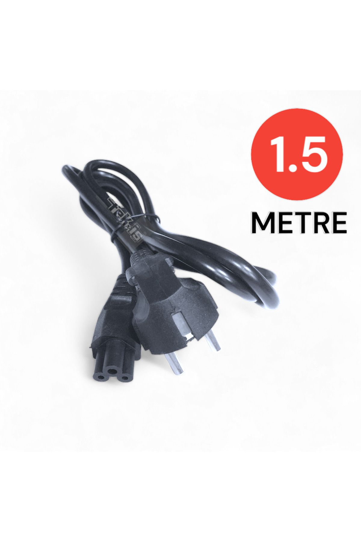 Tek-İş-Power Cable Compatible for Notebook Power Cable 1.5 Meters 2