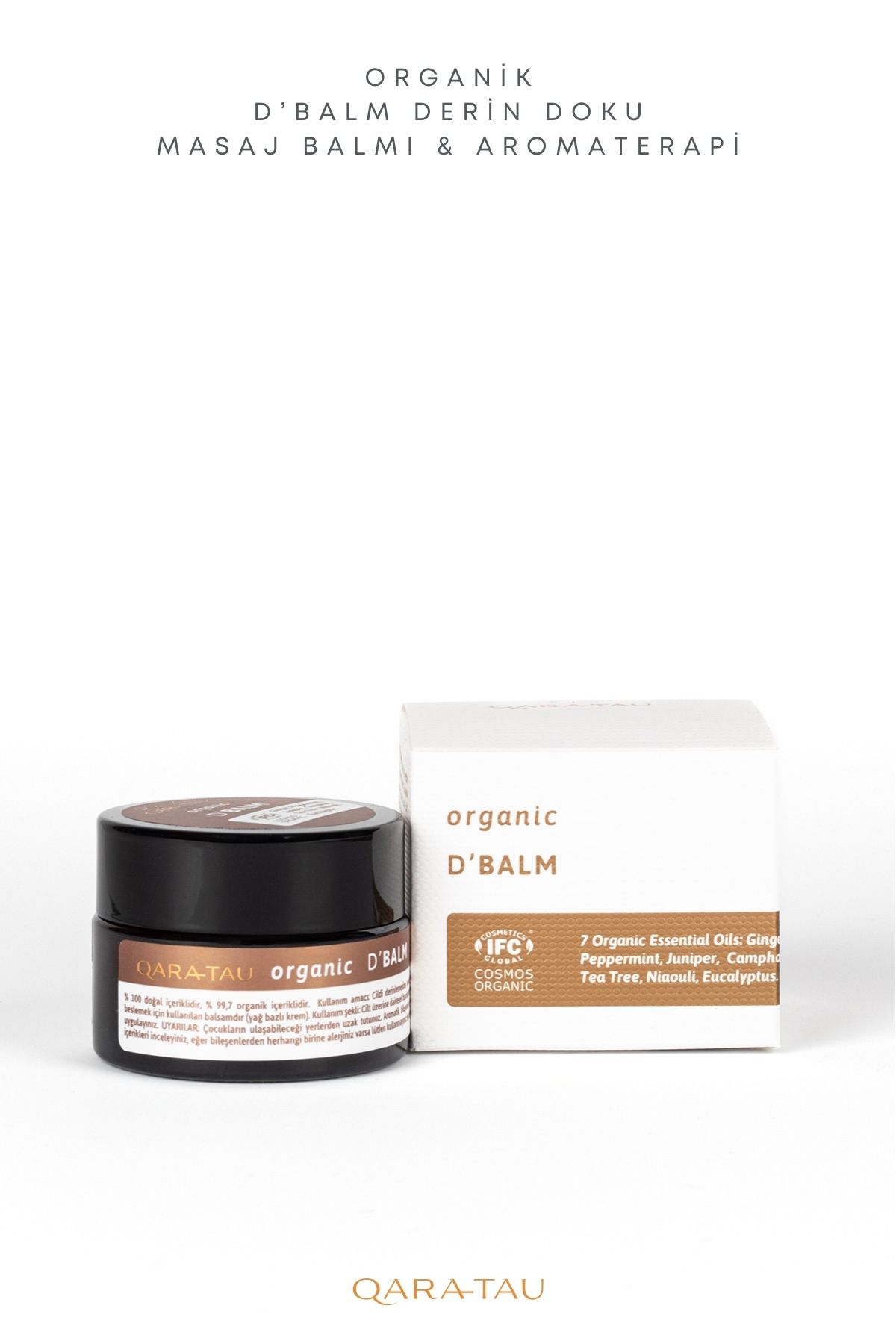 ارگانیک D'Balm Deep Tissue Massage Balm & Aromatherapy 15ml qaratau